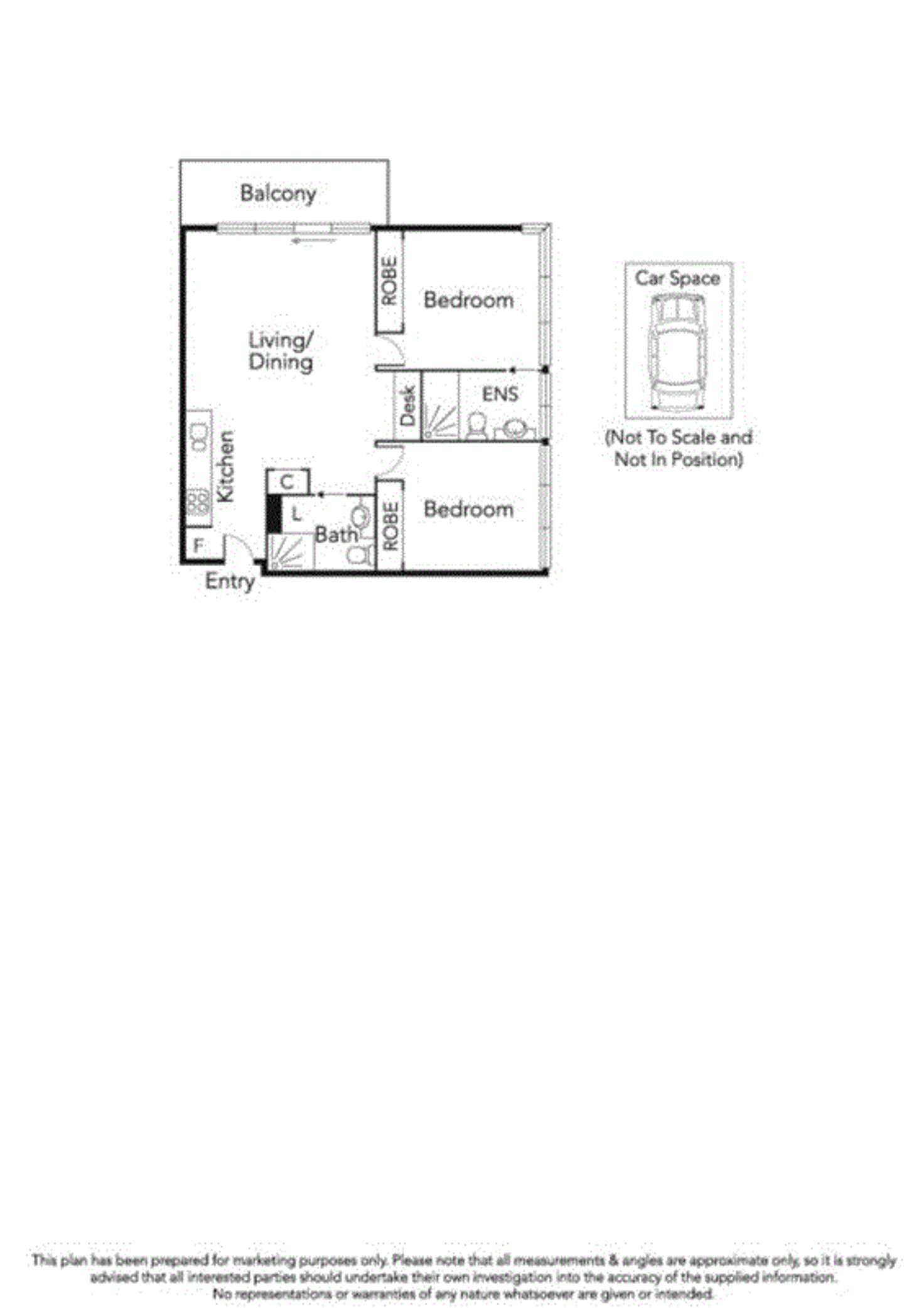 Floorplan of Homely apartment listing, 2406/118 Kavanagh Street, Southbank VIC 3006