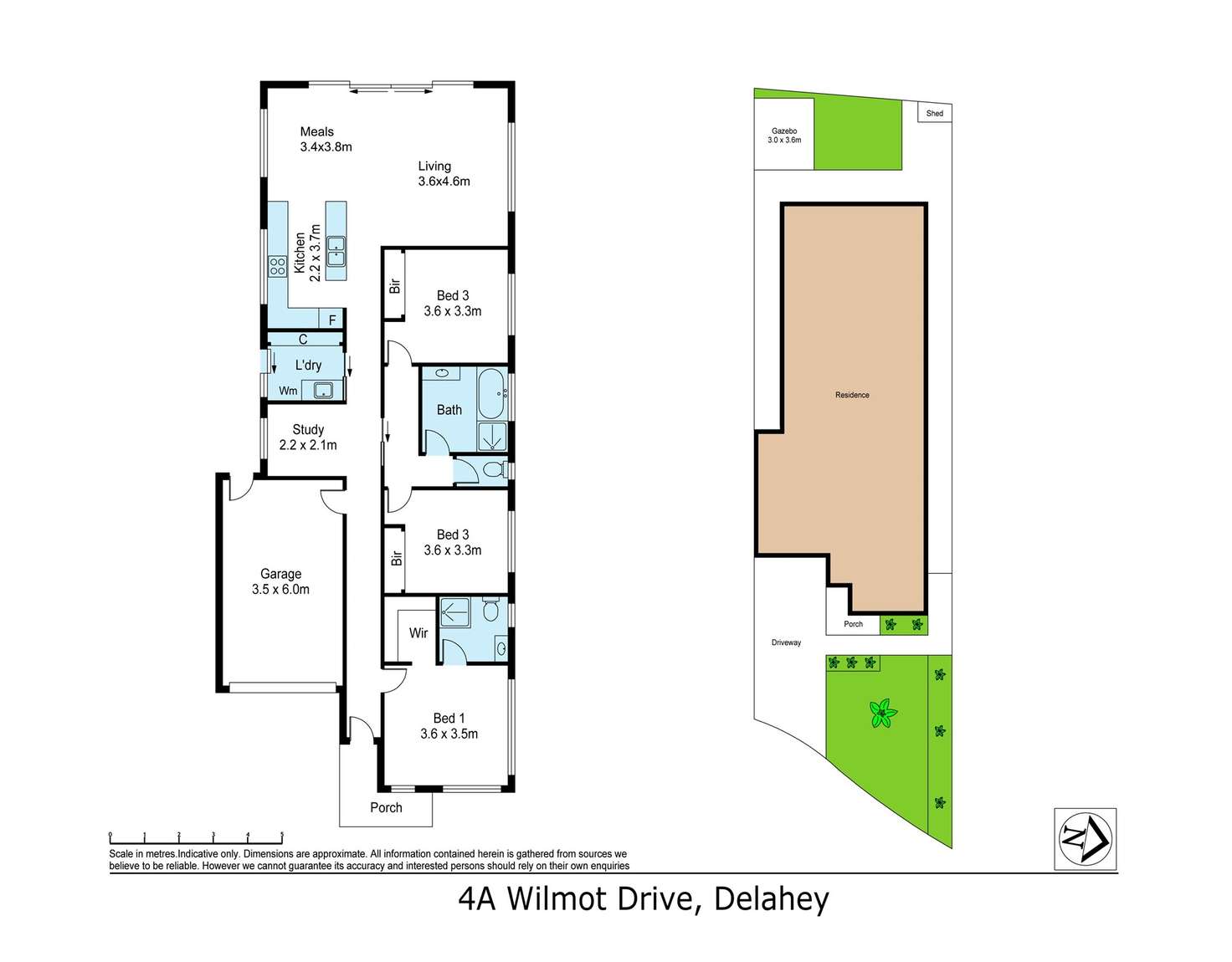 Floorplan of Homely unit listing, 4a Wilmot Drive, Delahey VIC 3037