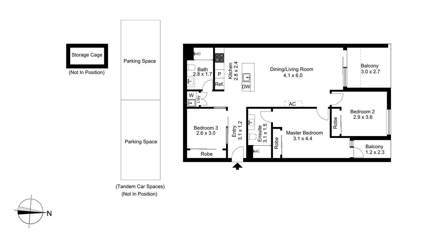 Floorplan of Homely apartment listing, 116/12 Albert Street, Hawthorn East VIC 3123