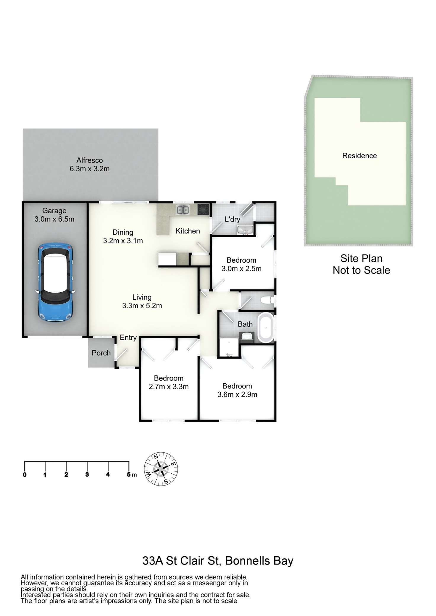 Floorplan of Homely house listing, 33a St Clair Street, Bonnells Bay NSW 2264