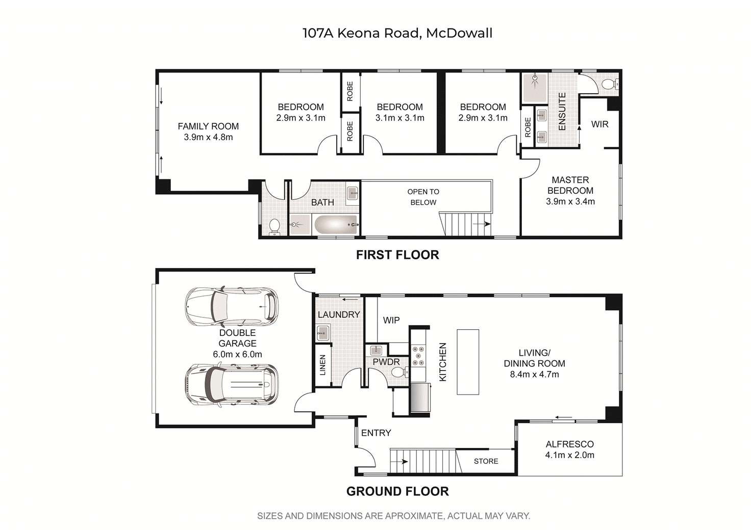 Floorplan of Homely house listing, 107A Keona Road, Mcdowall QLD 4053