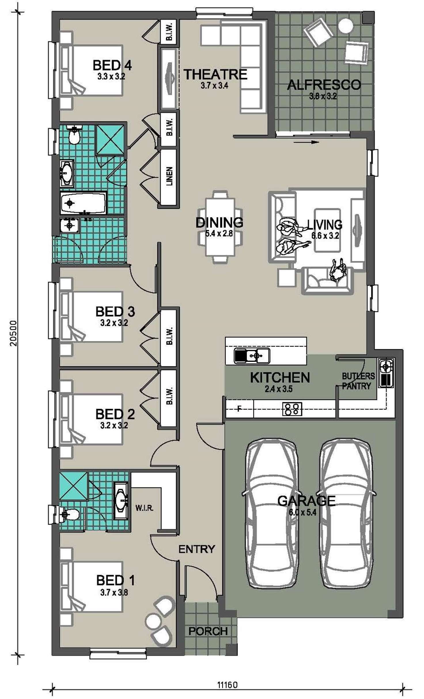 Floorplan of Homely house listing, Lot 5 Old South Road, South Nowra NSW 2541