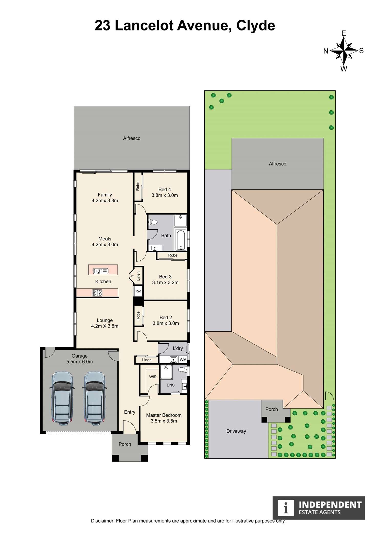 Floorplan of Homely house listing, 23 Lancelot Ave, Clyde VIC 3978