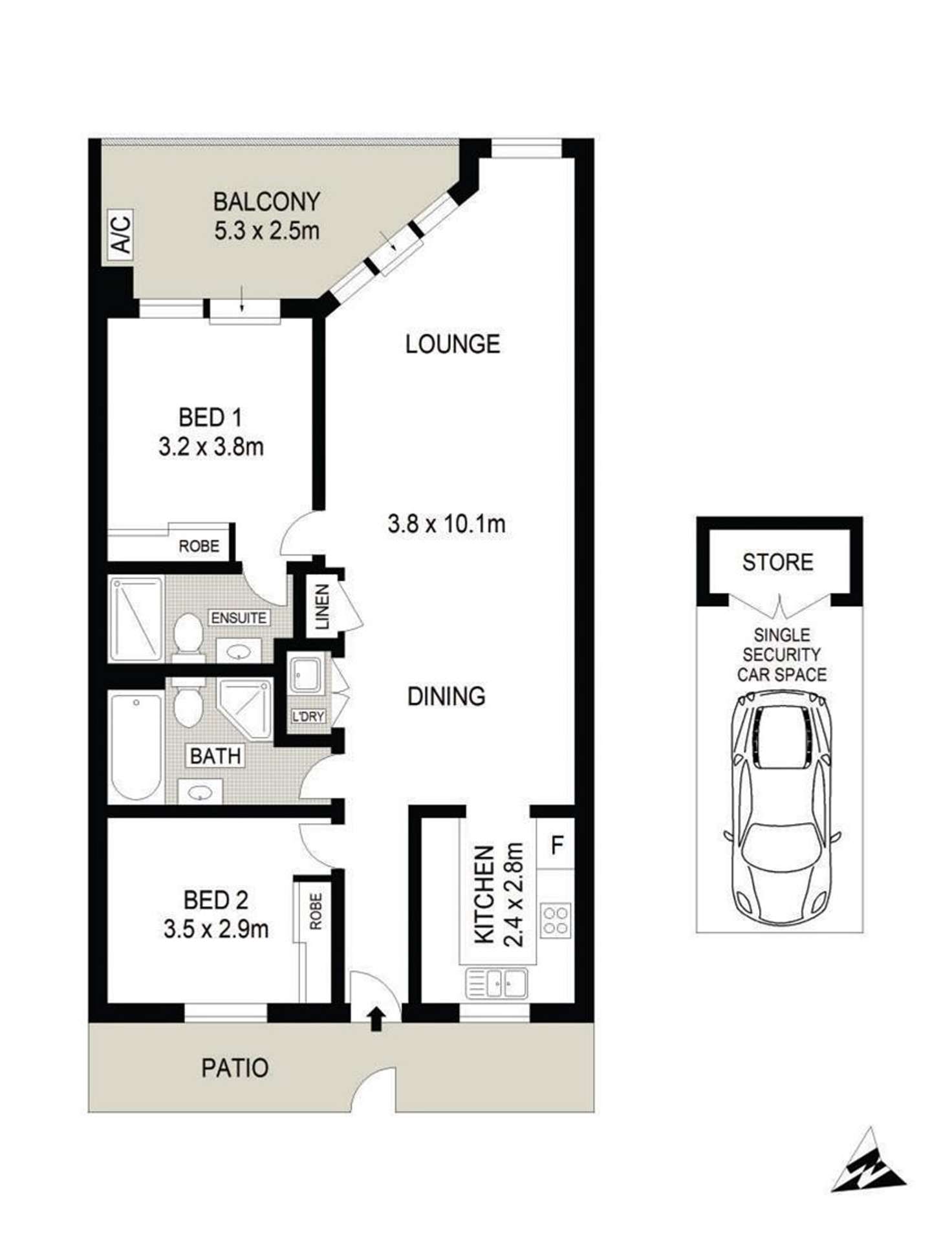 Floorplan of Homely apartment listing, 63/29-33 Darcy Road, Westmead NSW 2145