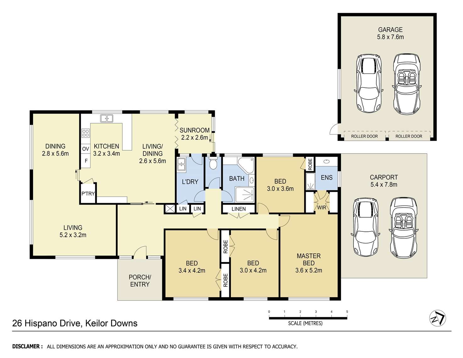 Floorplan of Homely house listing, 26 Hispano Drive, Keilor Downs VIC 3038