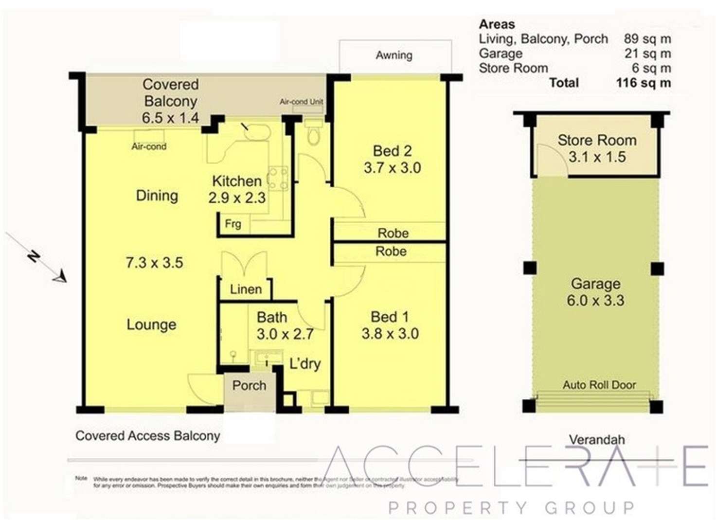 Floorplan of Homely unit listing, 6/95 Oxlade Drive, New Farm QLD 4005