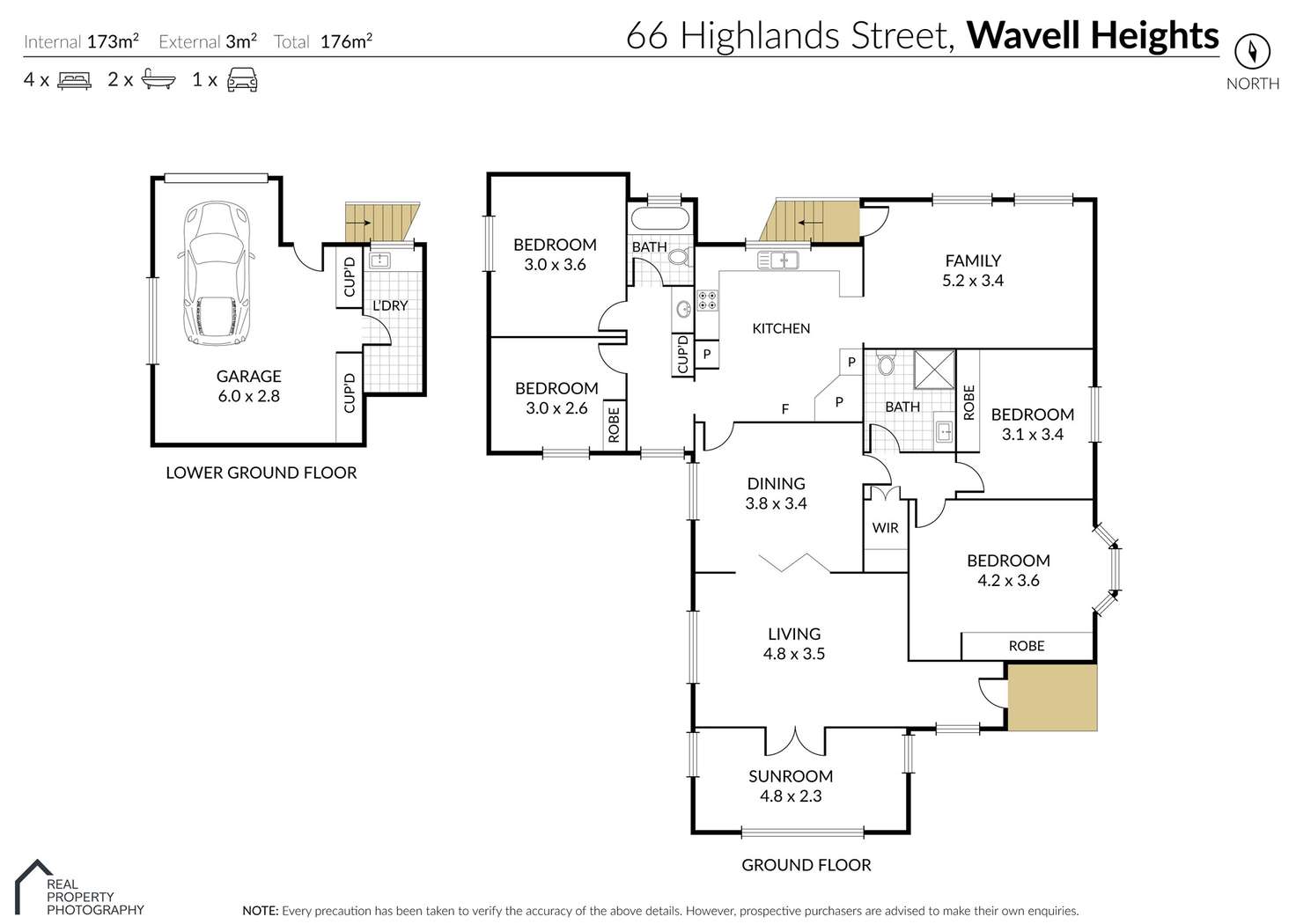 Floorplan of Homely house listing, 66 Highlands Street, Wavell Heights QLD 4012