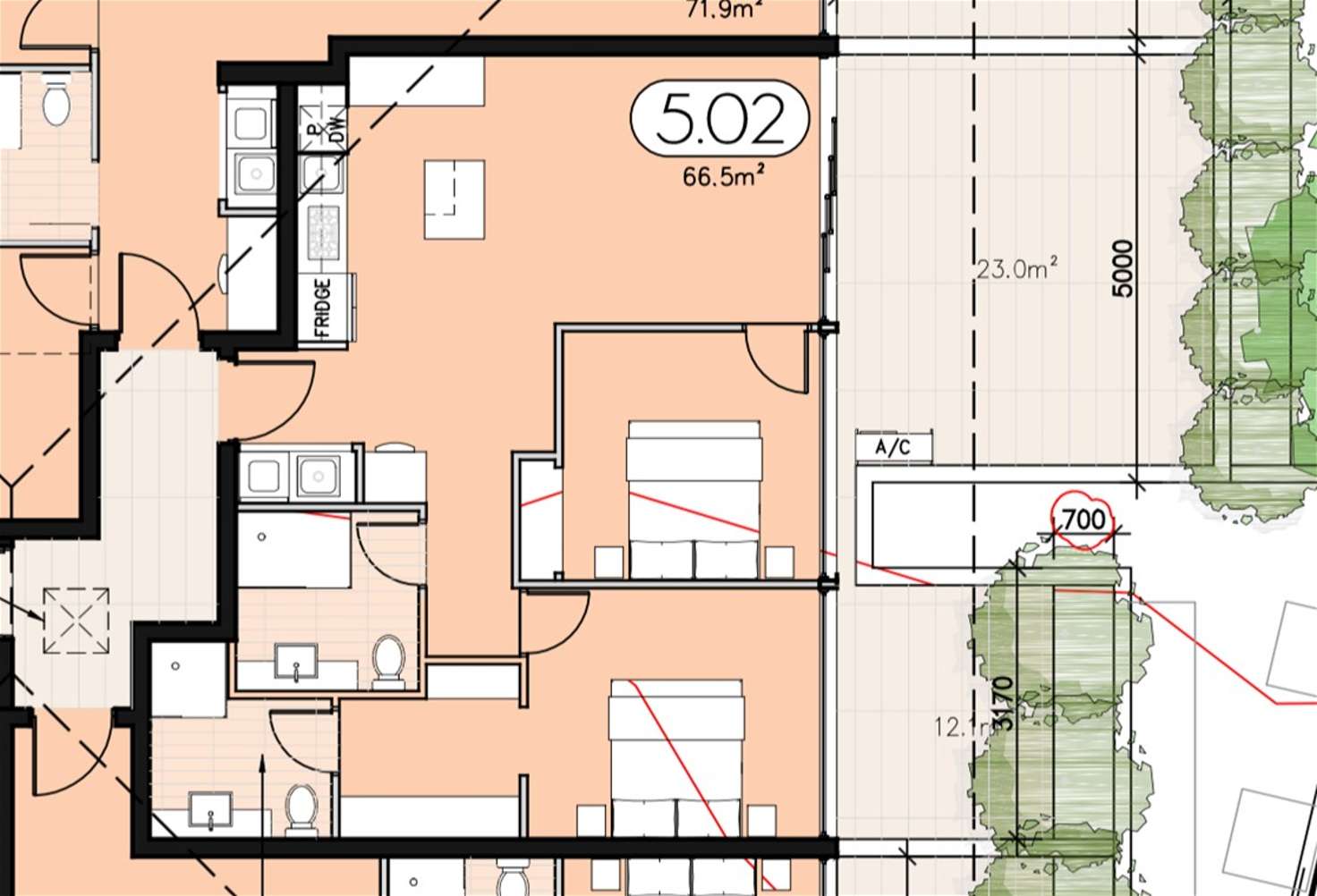Floorplan of Homely unit listing, 502/503 Plenty Road, Preston VIC 3072