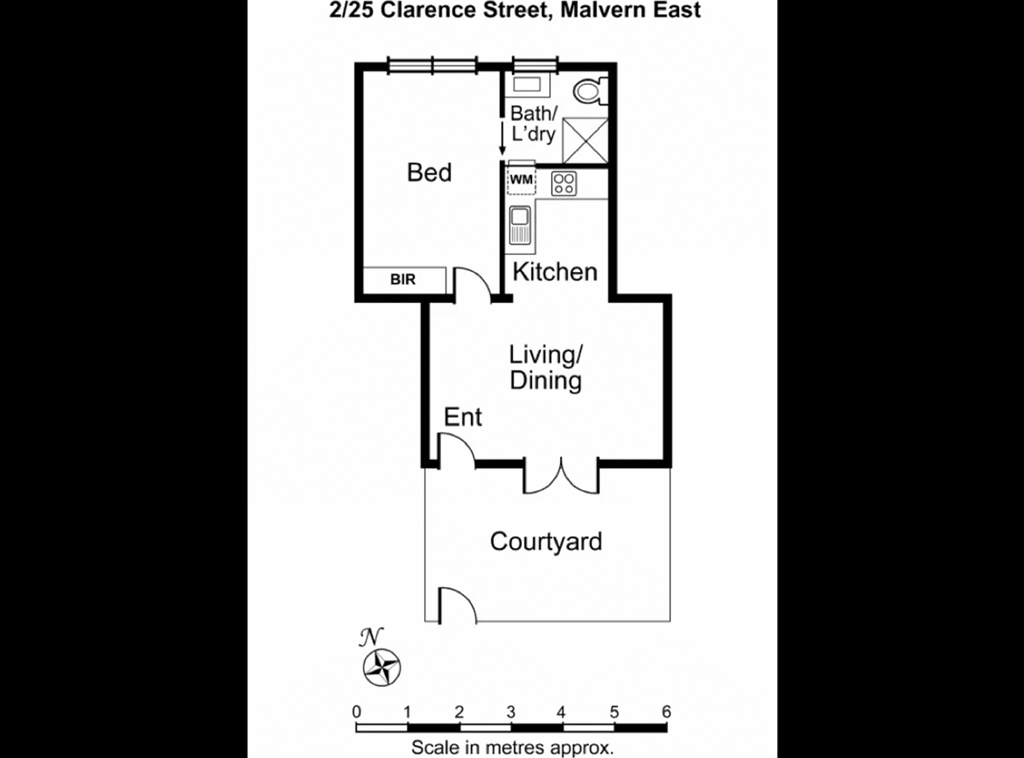 Floorplan of Homely apartment listing, 2/25 Clarence Street, Malvern East VIC 3145