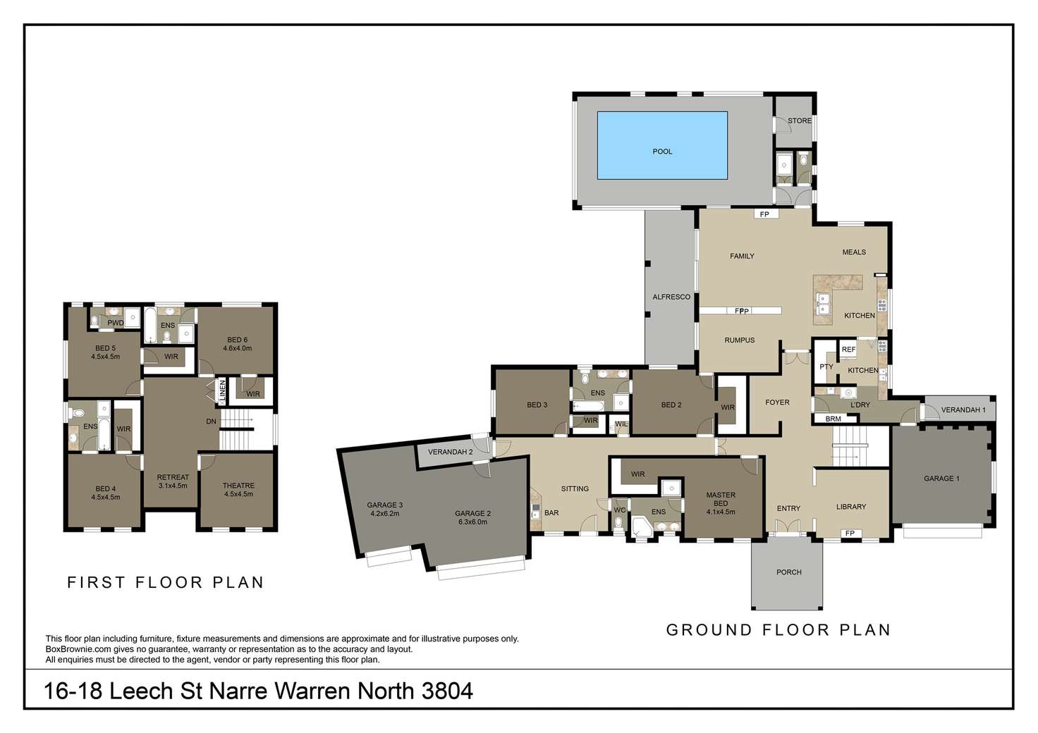 Floorplan of Homely house listing, 16-18 Leech Street, Narre Warren North VIC 3804