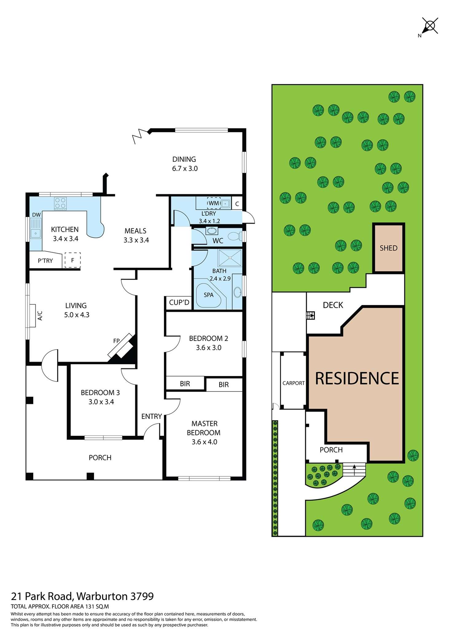 Floorplan of Homely house listing, 21 Park Road, Warburton VIC 3799