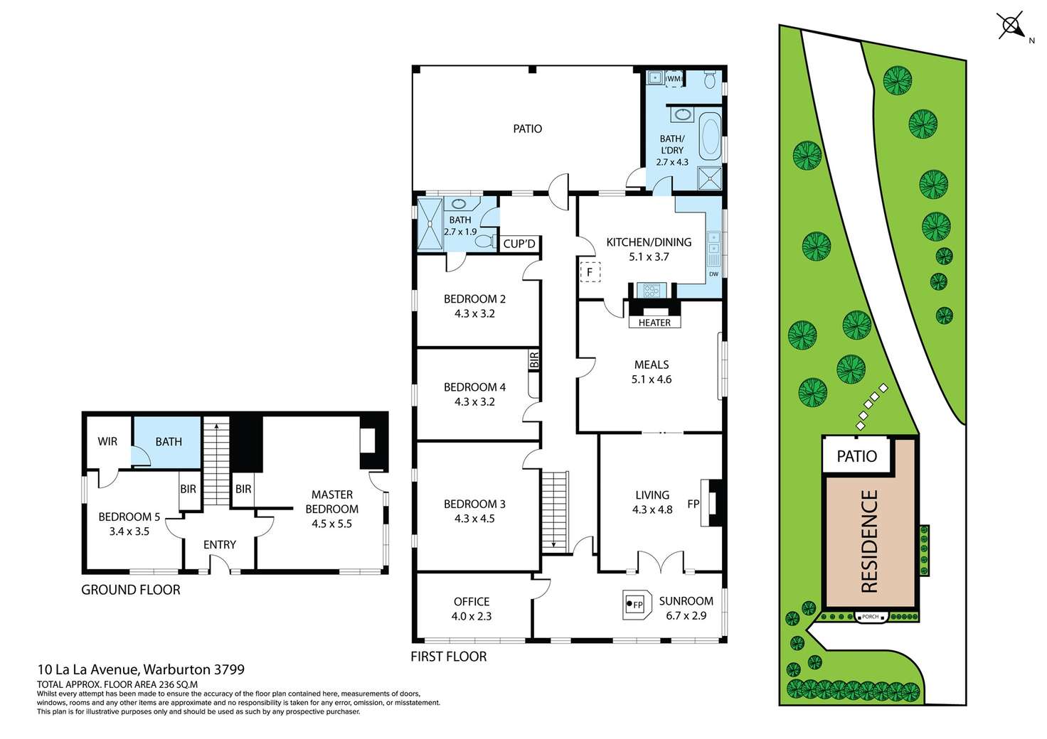 Floorplan of Homely house listing, 10 La La Avenue, Warburton VIC 3799