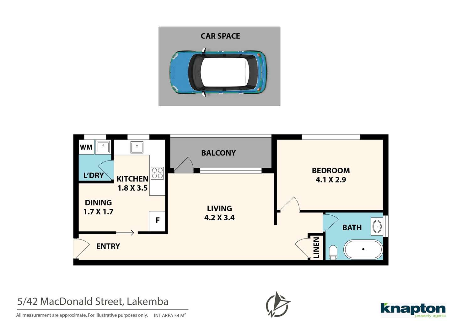 Floorplan of Homely unit listing, 5/42 Macdonald Street, Lakemba NSW 2195