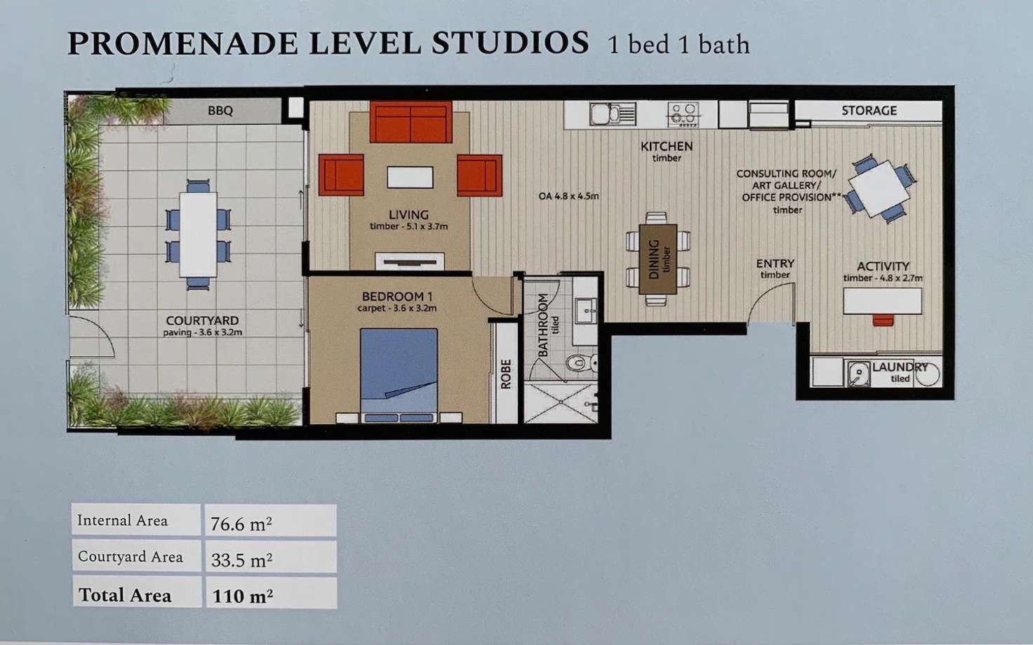 Floorplan of Homely apartment listing, LG1/1 Tacoma Lane, Mindarie WA 6030