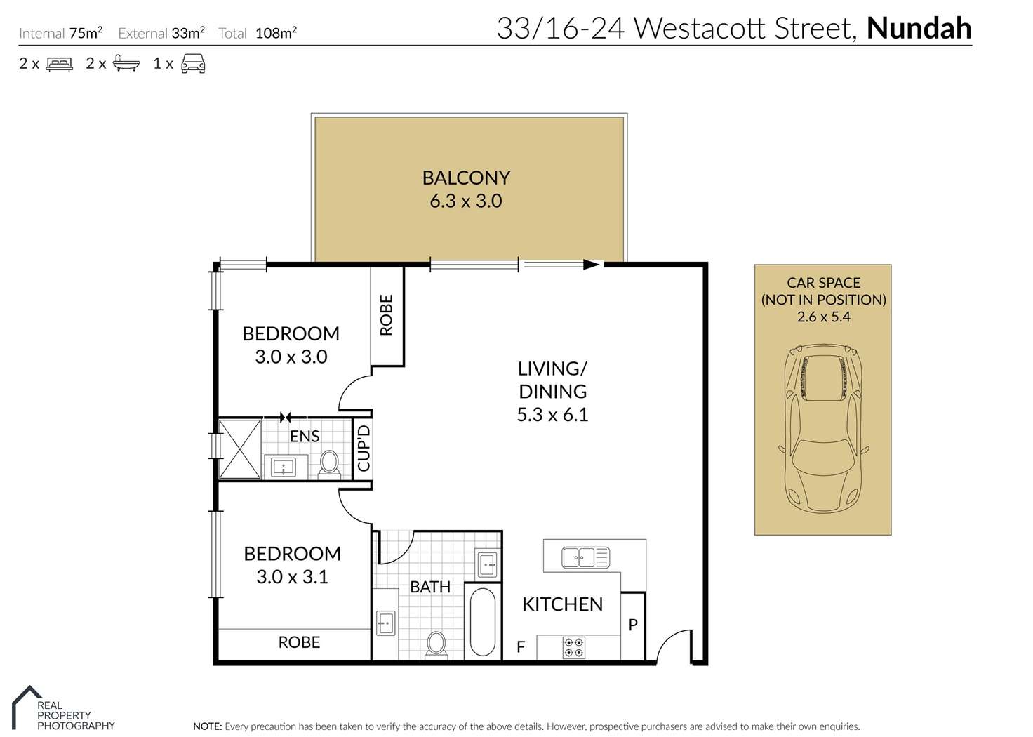 Floorplan of Homely unit listing, 33/16-24 Westacott Street, Nundah QLD 4012
