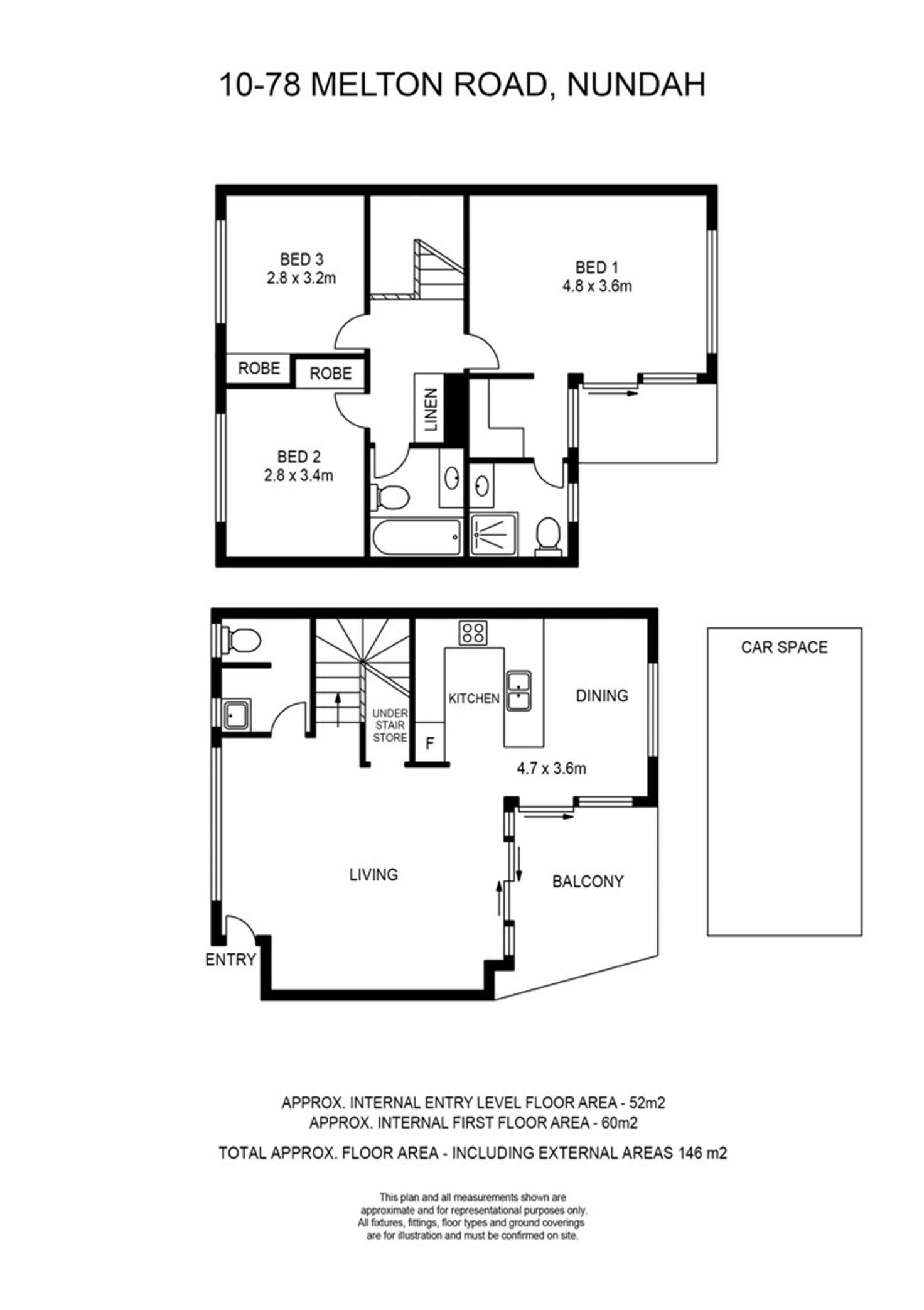 Floorplan of Homely unit listing, 10/78 Melton Road, Nundah QLD 4012