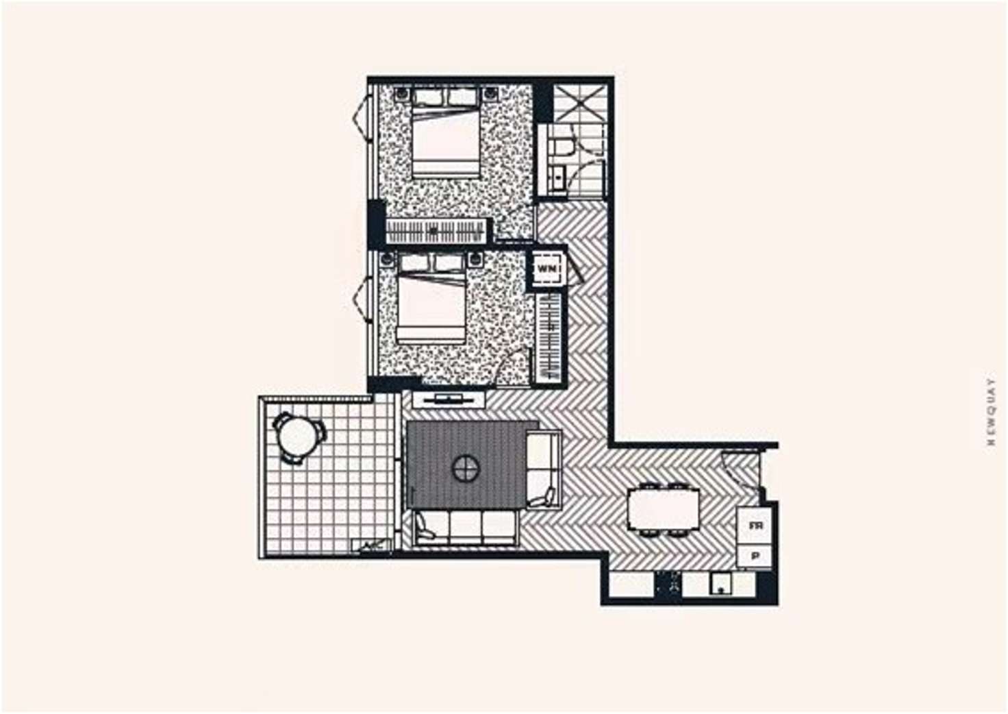 Floorplan of Homely apartment listing, 1212/375-381 Dockland Drive, Docklands VIC 3008