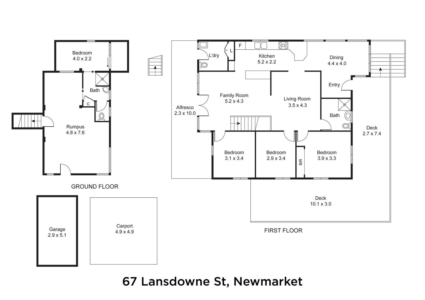 Floorplan of Homely house listing, 67 Lansdowne Street, Newmarket QLD 4051