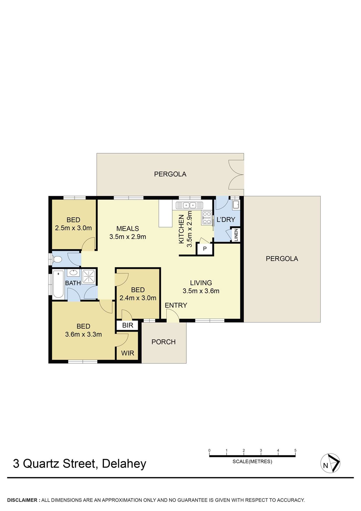 Floorplan of Homely house listing, 3 Quartz Street, Delahey VIC 3037