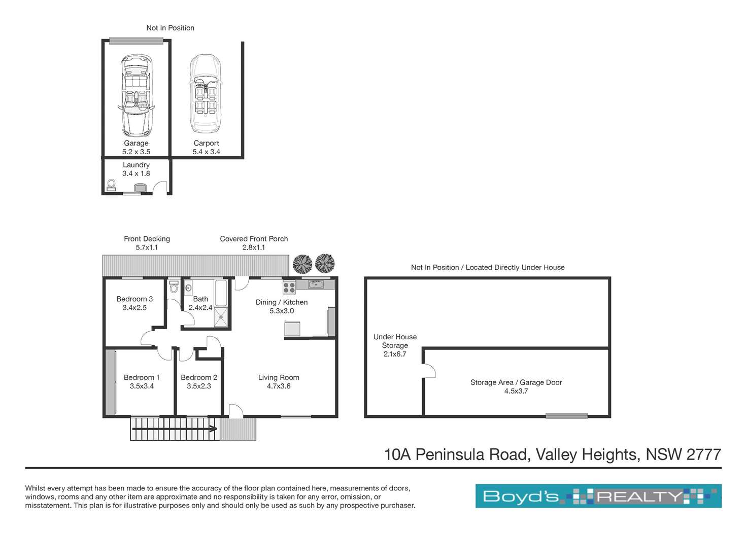 Floorplan of Homely house listing, a/10 Peninsula Road, Valley Heights NSW 2777