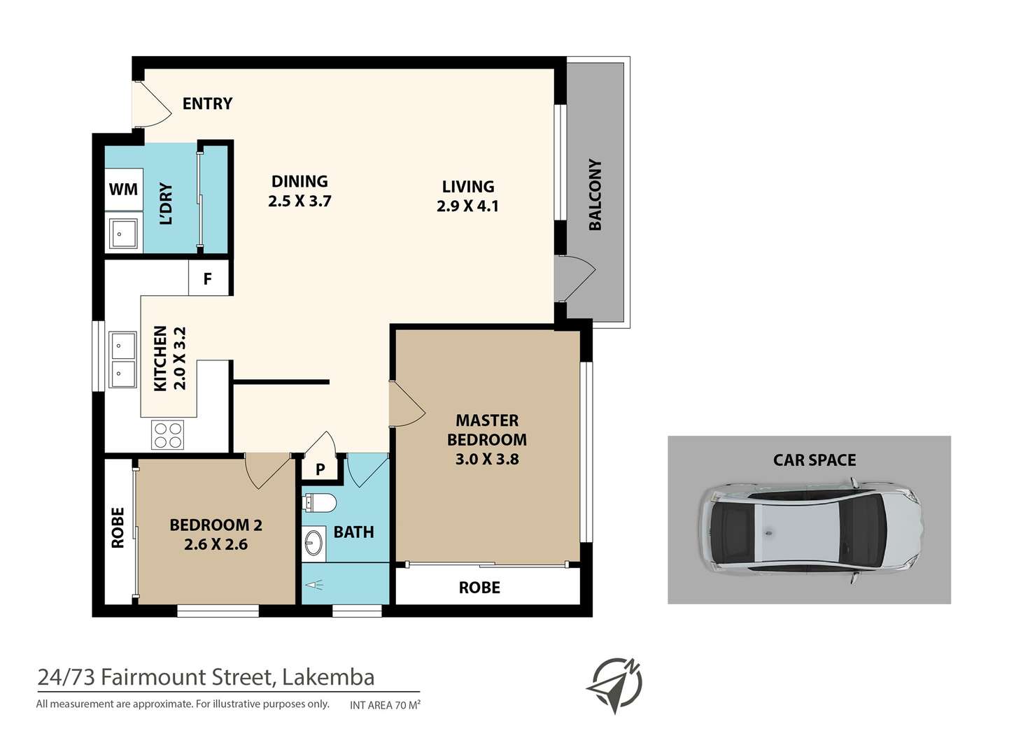 Floorplan of Homely unit listing, 24/73 Fairmount Street, Lakemba NSW 2195