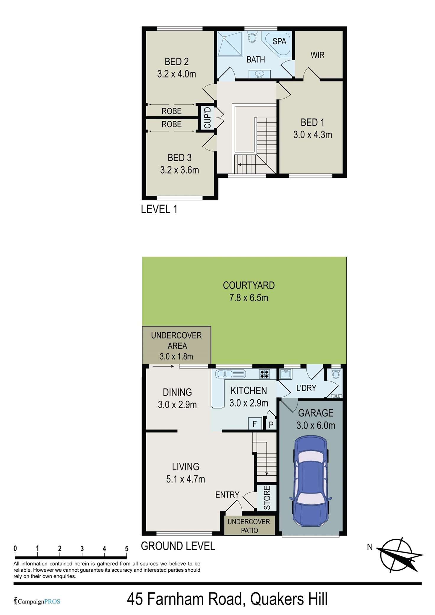 Floorplan of Homely townhouse listing, 21/45 Farnham Road, Quakers Hill NSW 2763