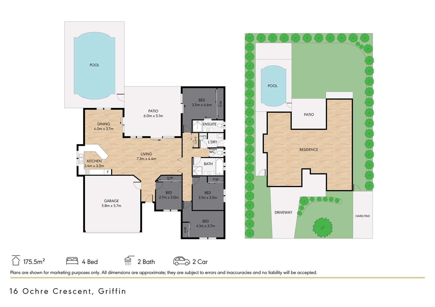 Floorplan of Homely house listing, 16 Ochre Crescent, Griffin QLD 4503