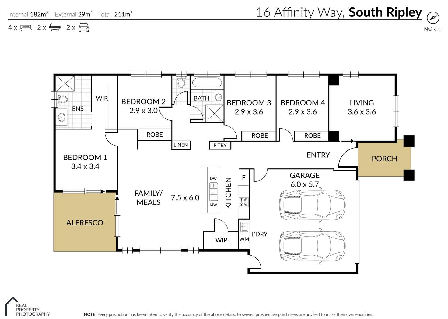 Floorplan of Homely house listing, 16 Affinity Way, South Ripley QLD 4306
