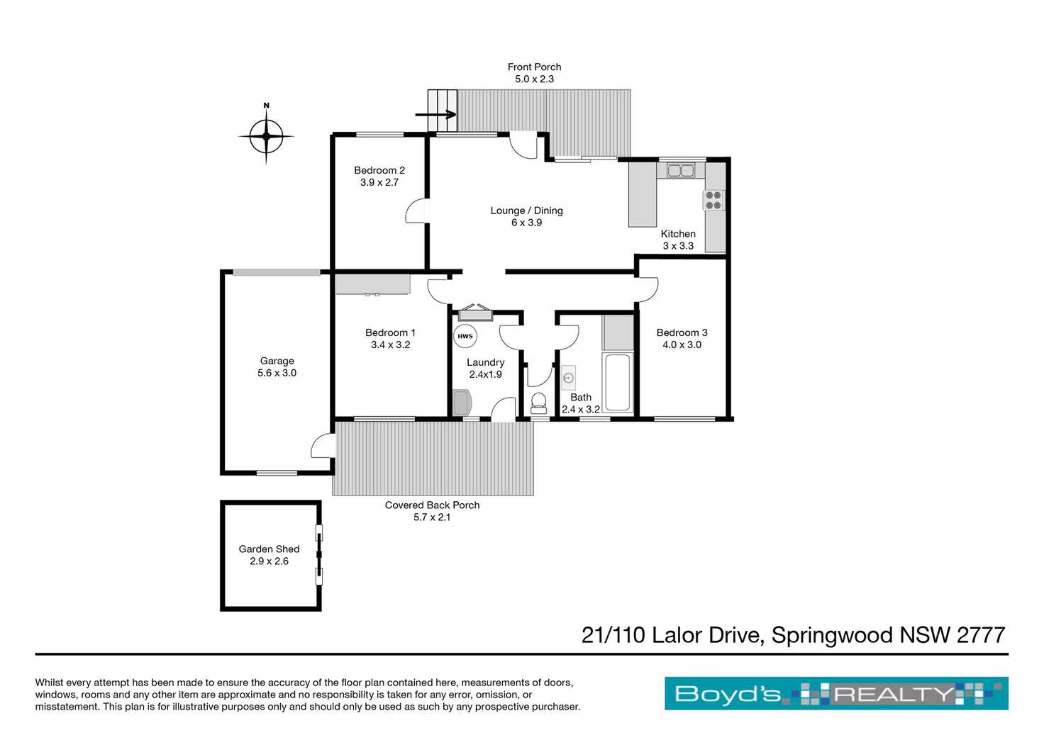 Floorplan of Homely house listing, 21/92-110 Lalor Drive, Springwood NSW 2777