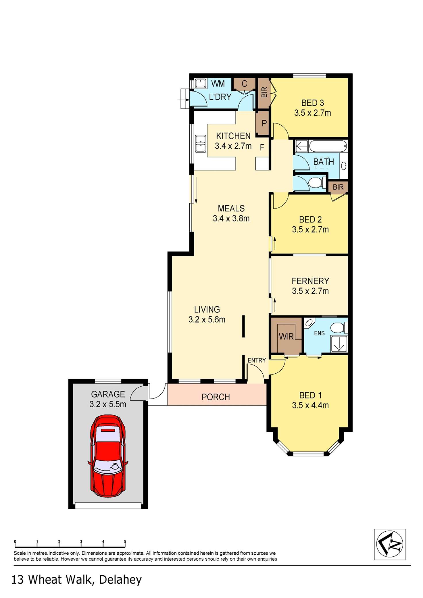 Floorplan of Homely house listing, 13 Wheat Walk, Delahey VIC 3037