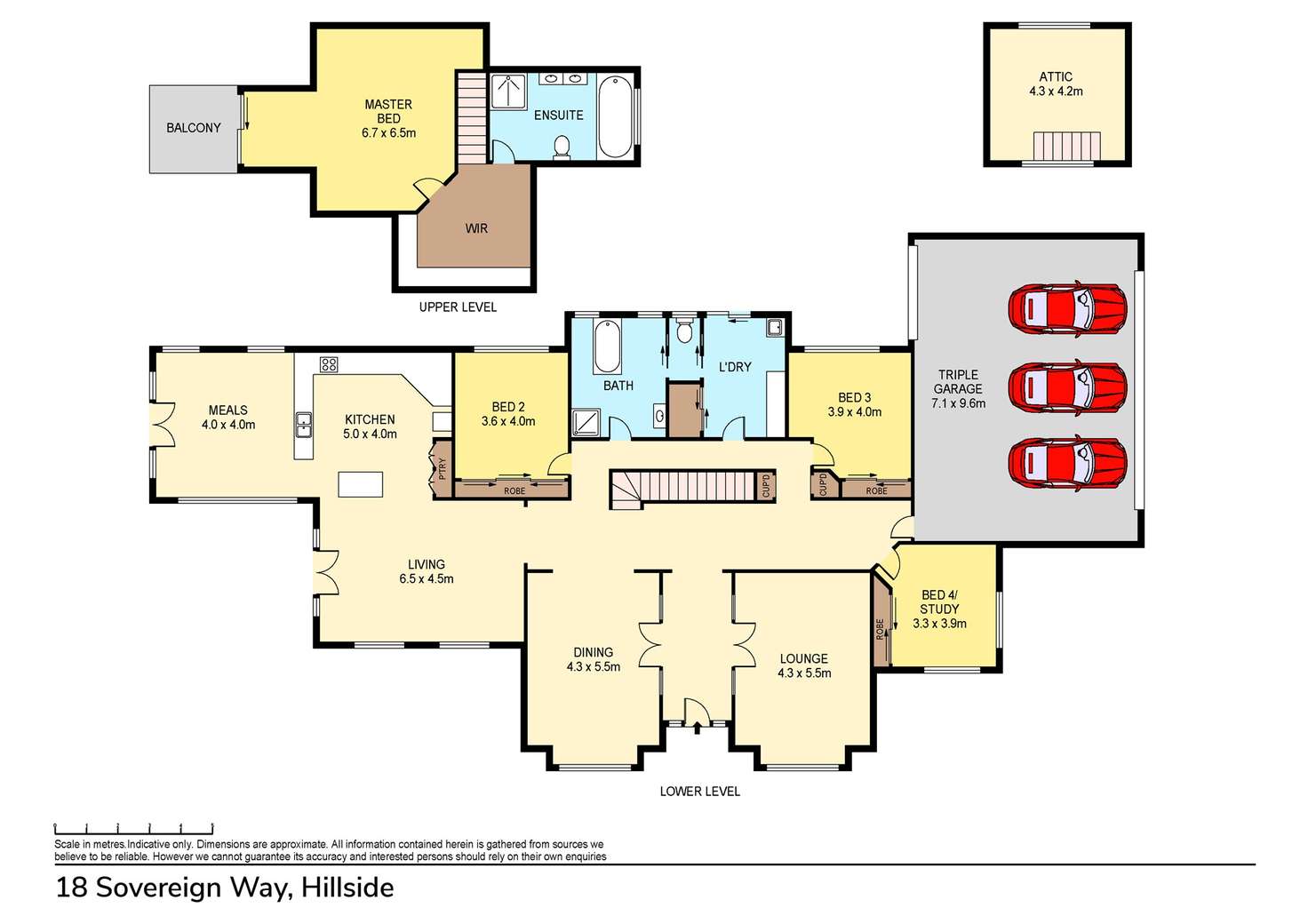 Floorplan of Homely house listing, 18 Sovereign Way, Hillside VIC 3037