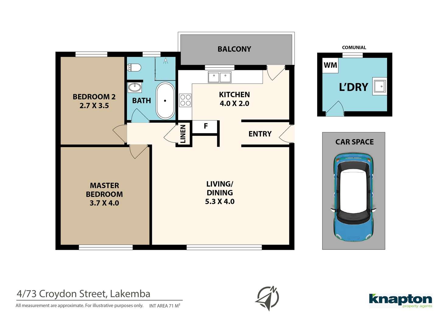 Floorplan of Homely unit listing, 4/73 Croydon Street, Lakemba NSW 2195