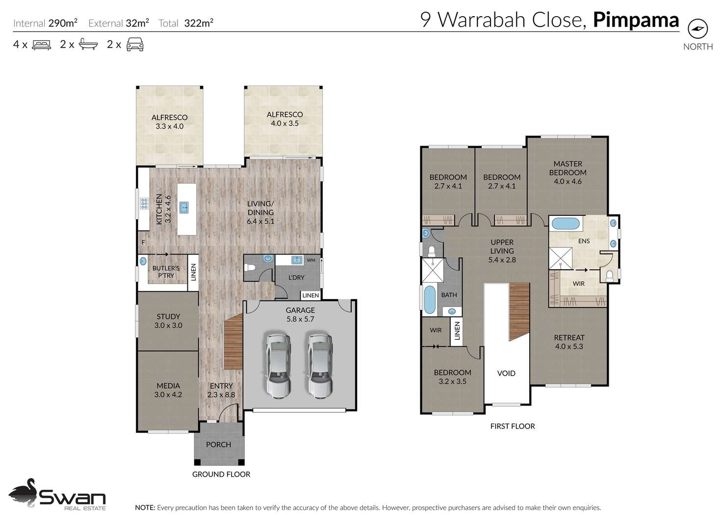 Floorplan of Homely house listing, 9 Warrabah Close, Pimpama QLD 4209