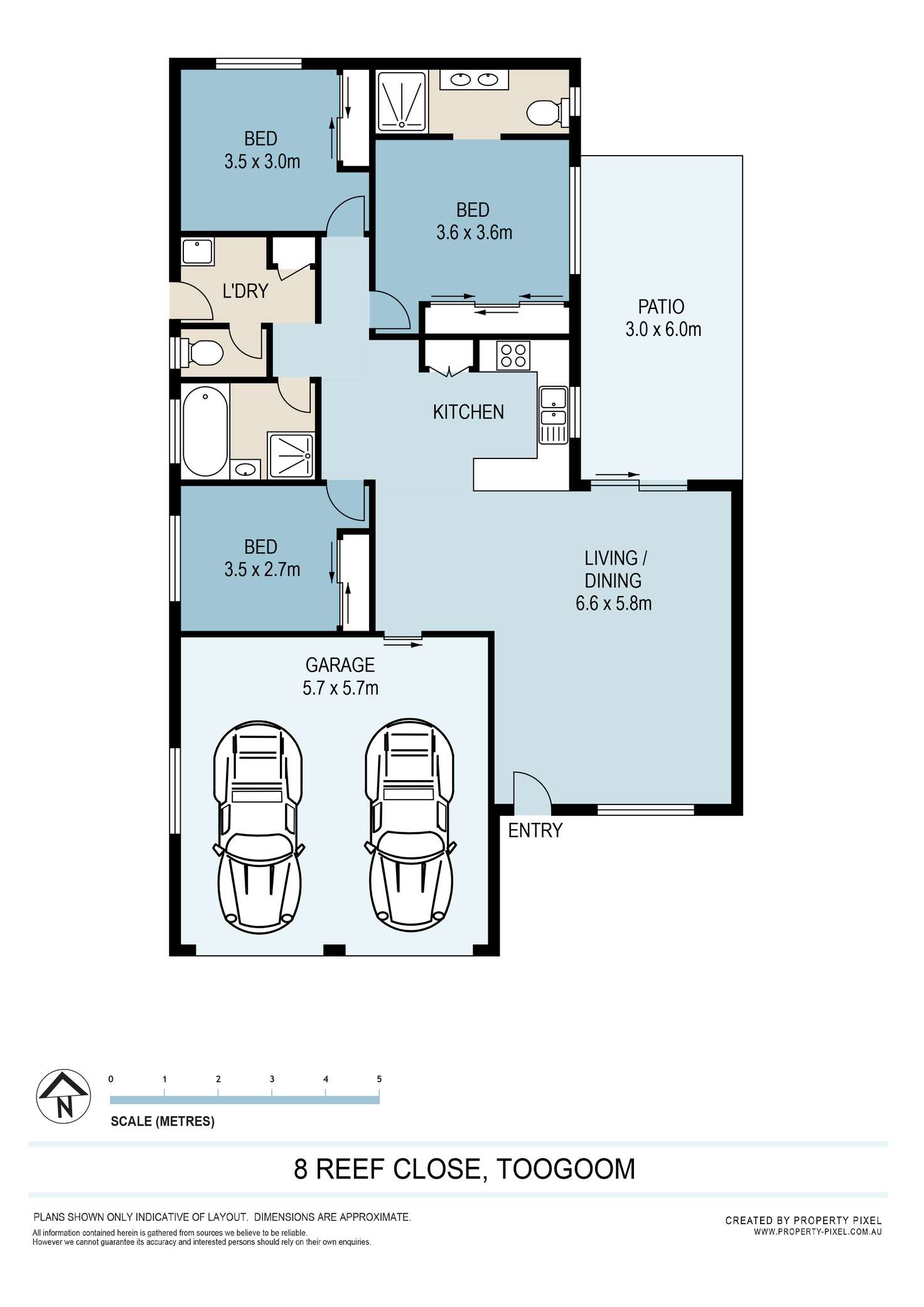 Floorplan of Homely house listing, 8 Reef Close, Toogoom QLD 4655