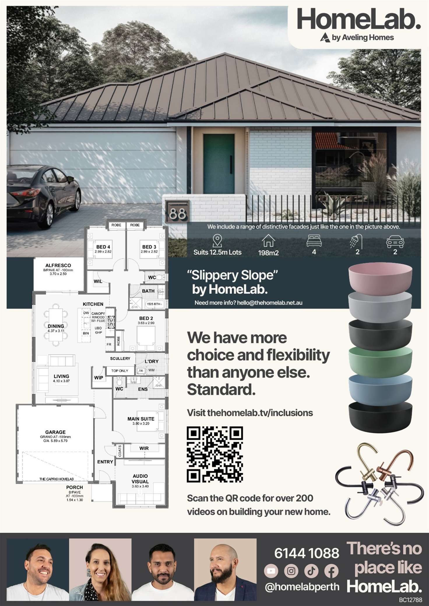 Floorplan of Homely house listing, L18 La Valle Avenue, Henley Brook WA 6055