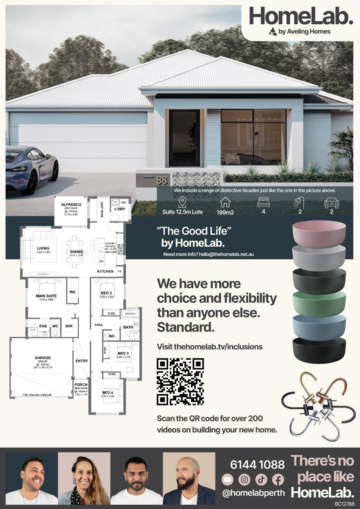 Floorplan of Homely house listing, L7033 Kitcliffe Way, Aveley WA 6069