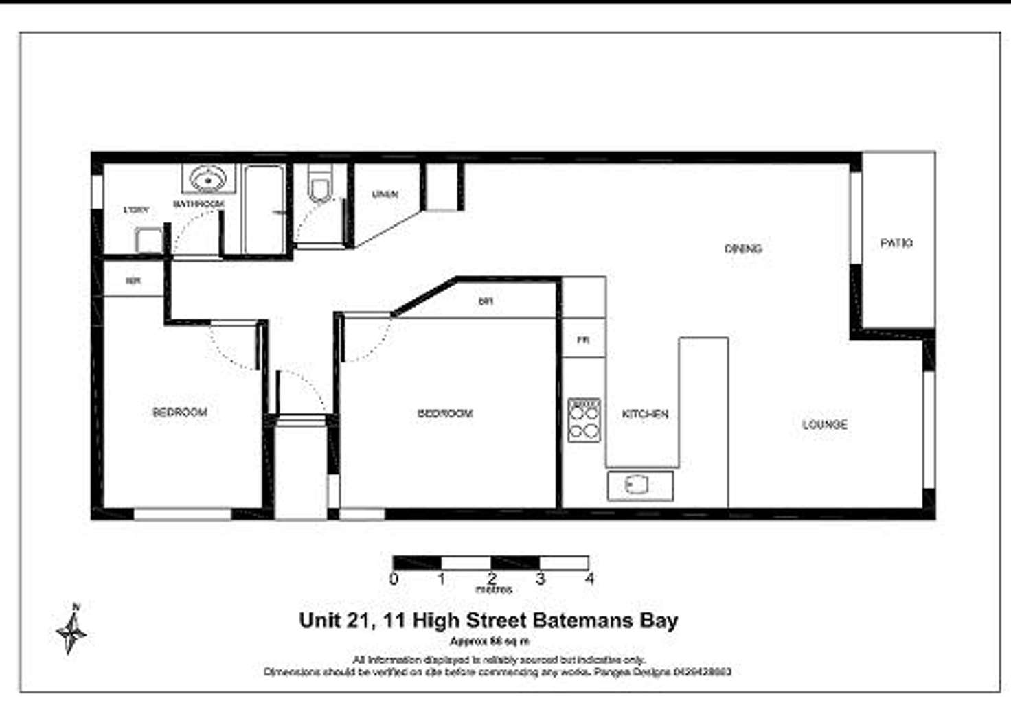 Floorplan of Homely unit listing, 21/11 High Street, Batemans Bay NSW 2536