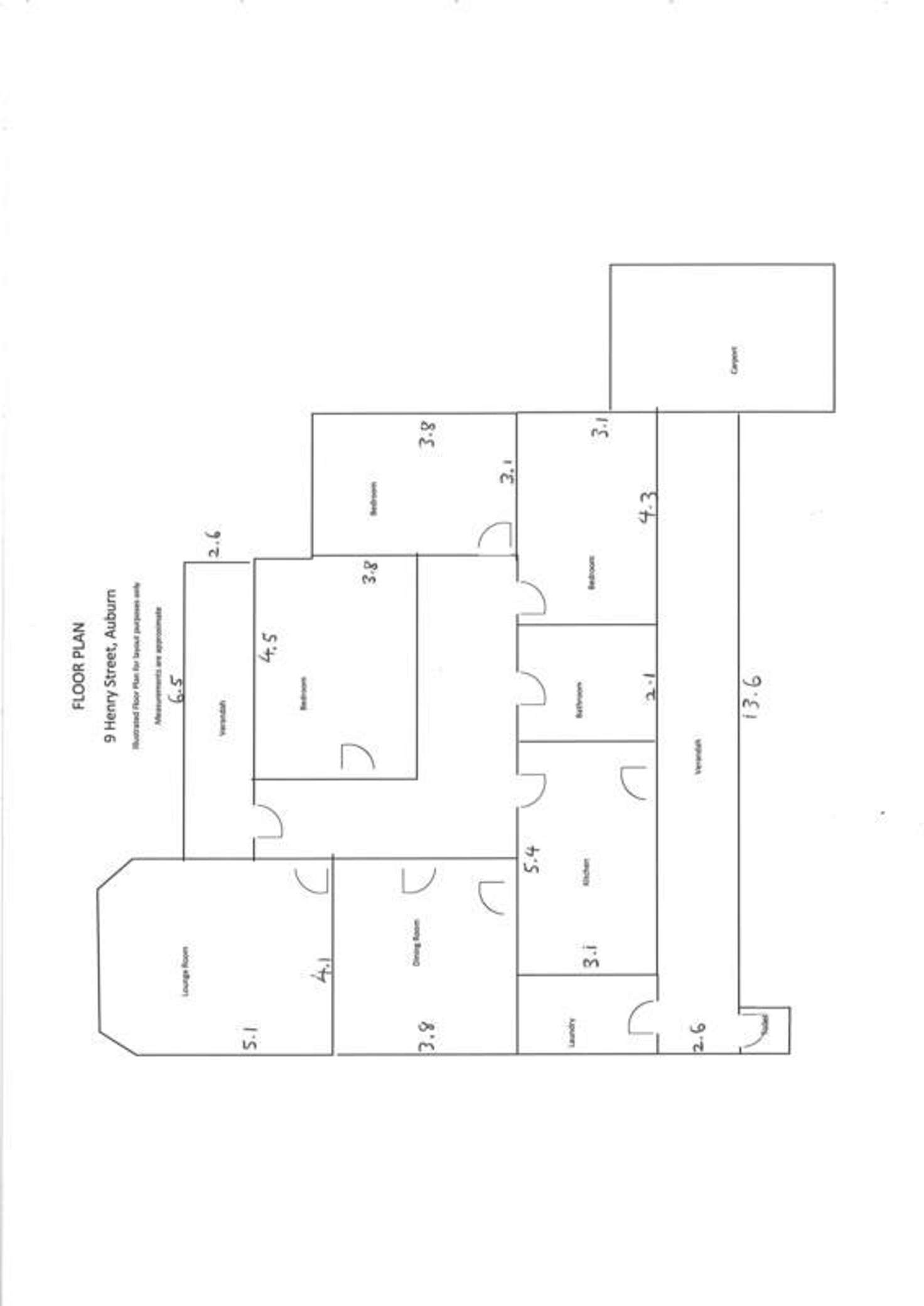 Floorplan of Homely house listing, 9 Henry Street, Auburn SA 5451
