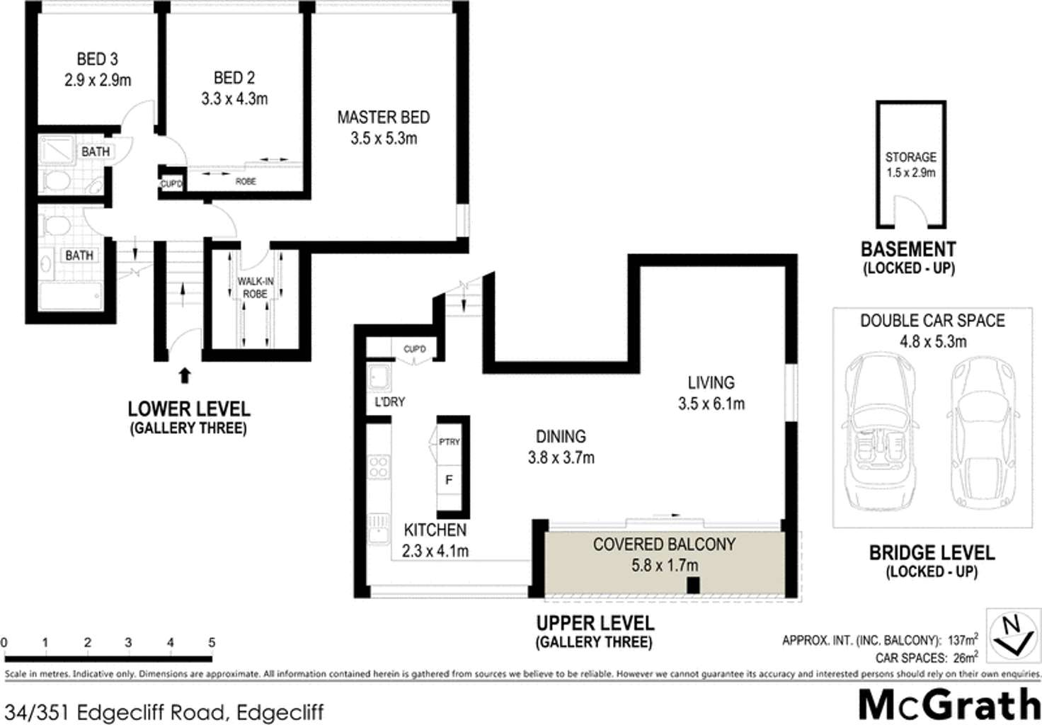 Floorplan of Homely apartment listing, 34/351 Edgecliff Road, Edgecliff NSW 2027