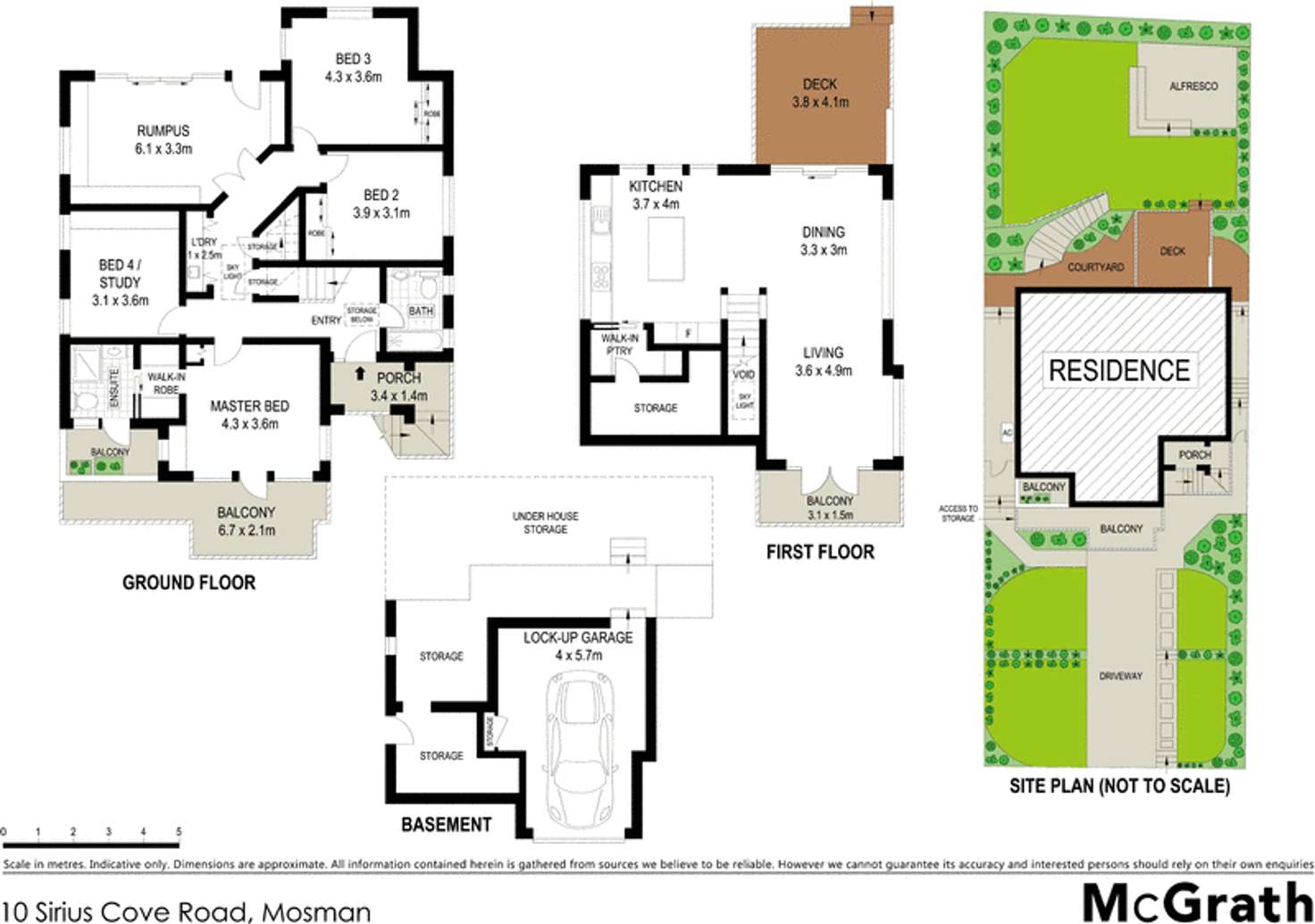 Floorplan of Homely house listing, 10 Sirius Cove Road, Mosman NSW 2088
