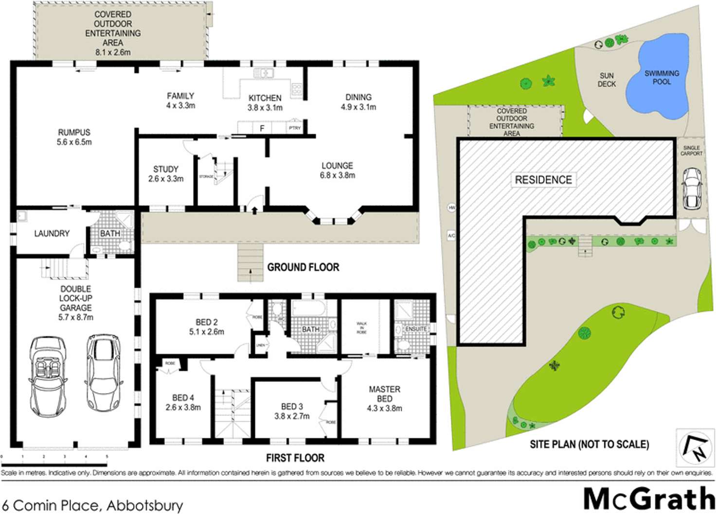 Floorplan of Homely house listing, 6 Comin Place, Abbotsbury NSW 2176