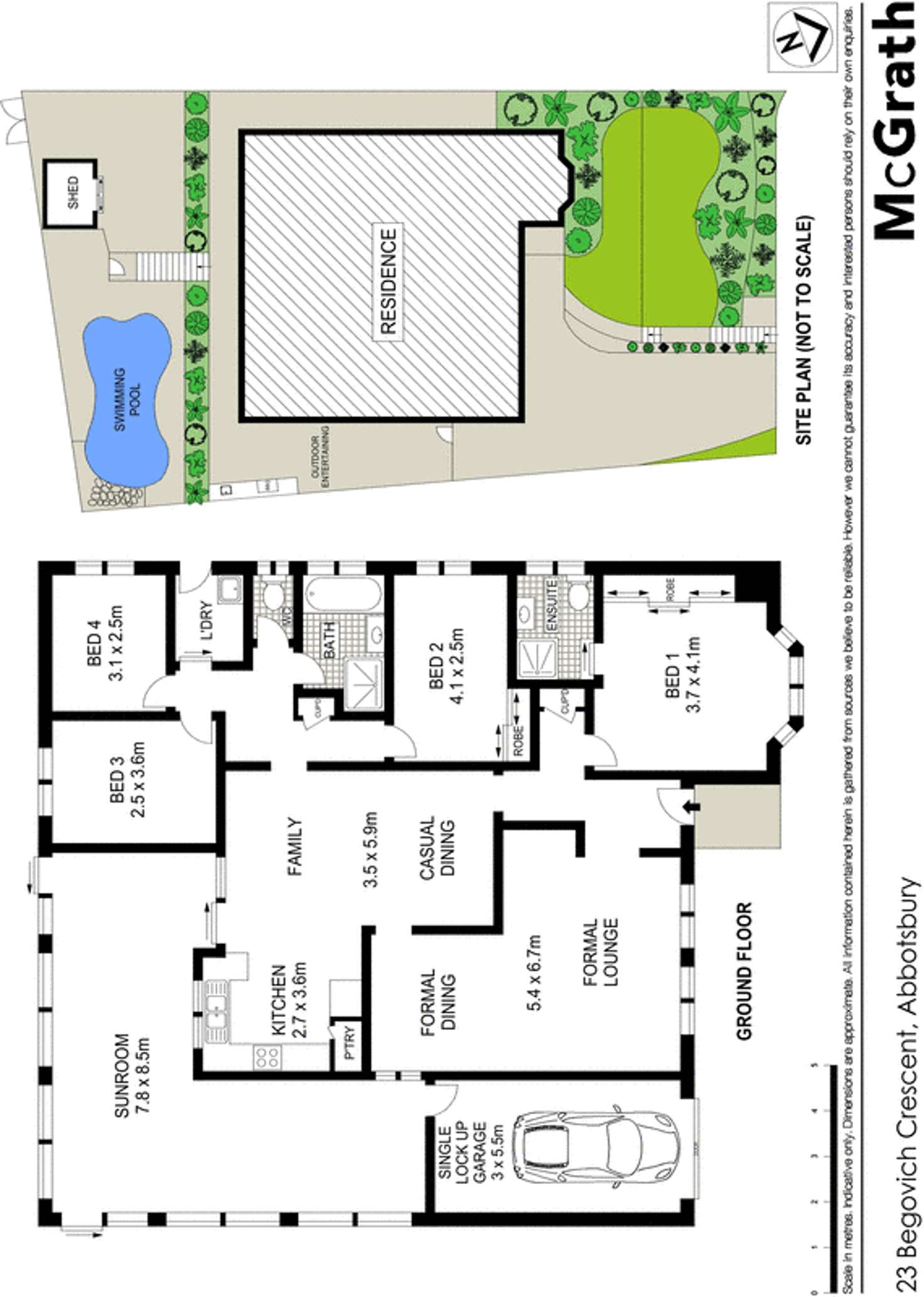 Floorplan of Homely house listing, 23 Begovich Crescent, Abbotsbury NSW 2176