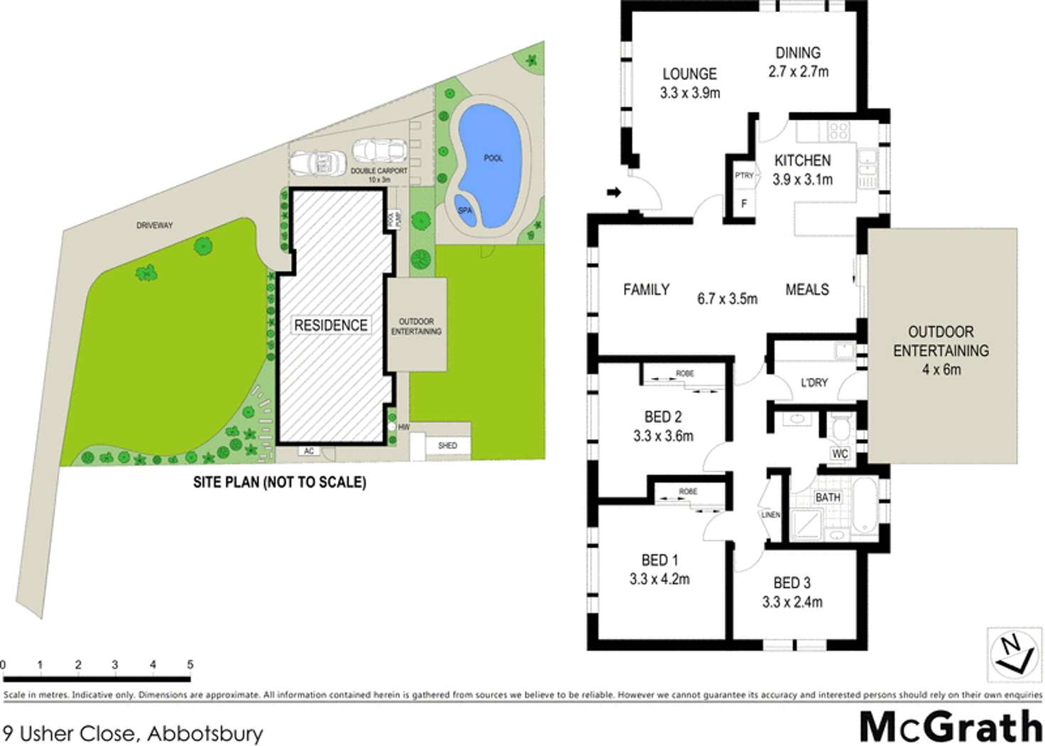 Floorplan of Homely house listing, 9 Usher Close, Abbotsbury NSW 2176