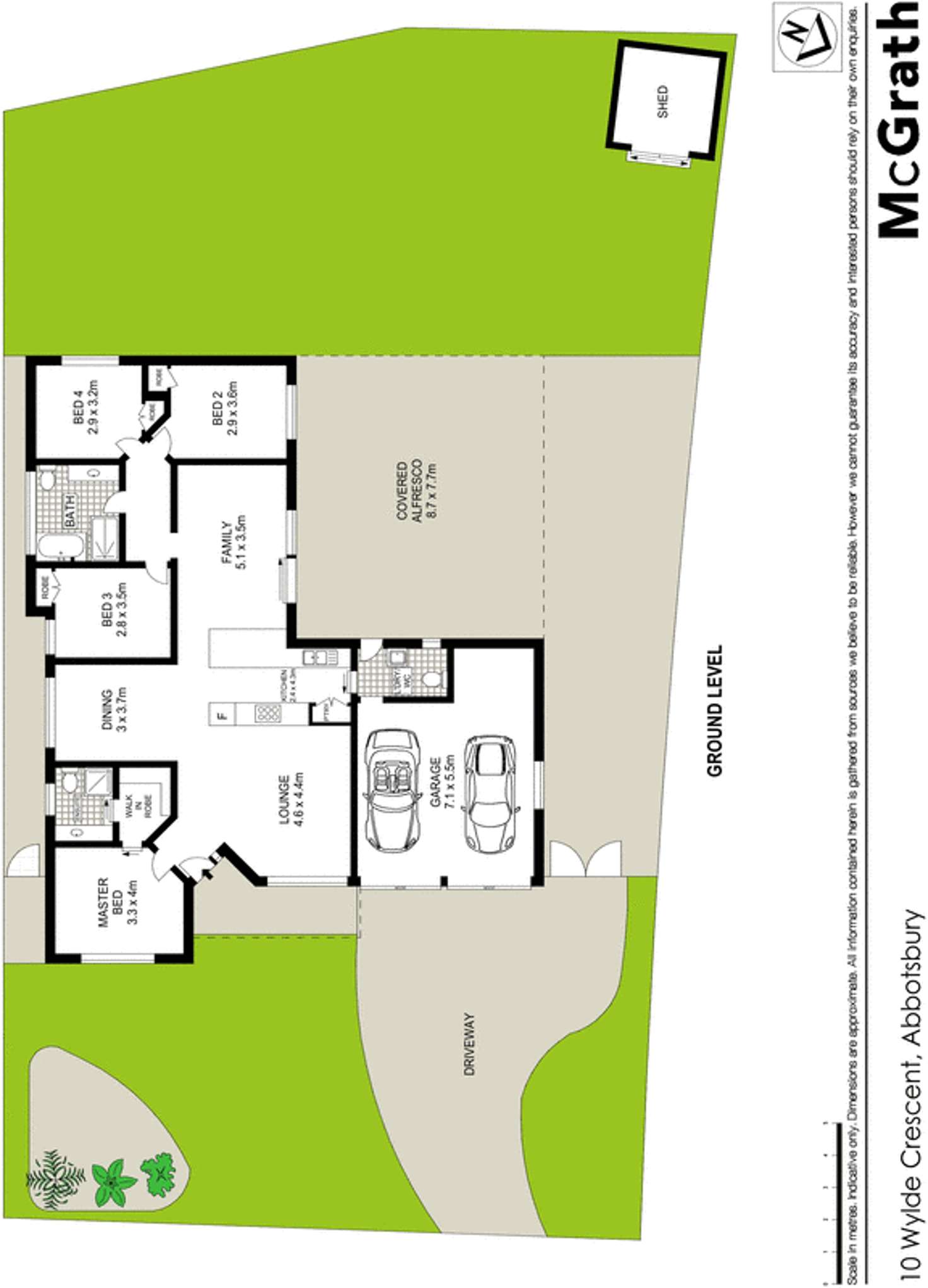 Floorplan of Homely house listing, 10 Wylde Crescent, Abbotsbury NSW 2176