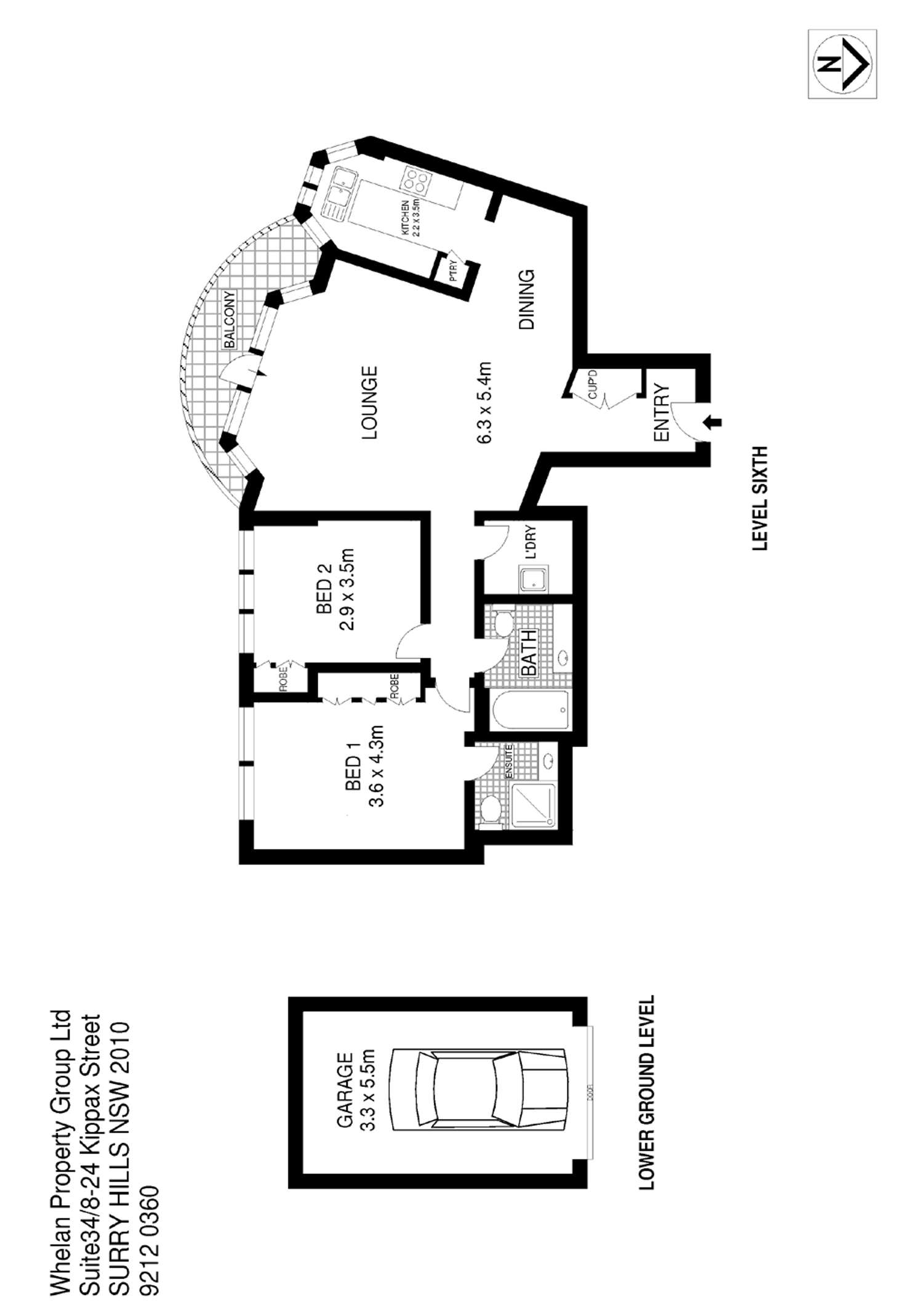 Floorplan of Homely apartment listing, 6G/153 Bayswater Road, Rushcutters Bay NSW 2011