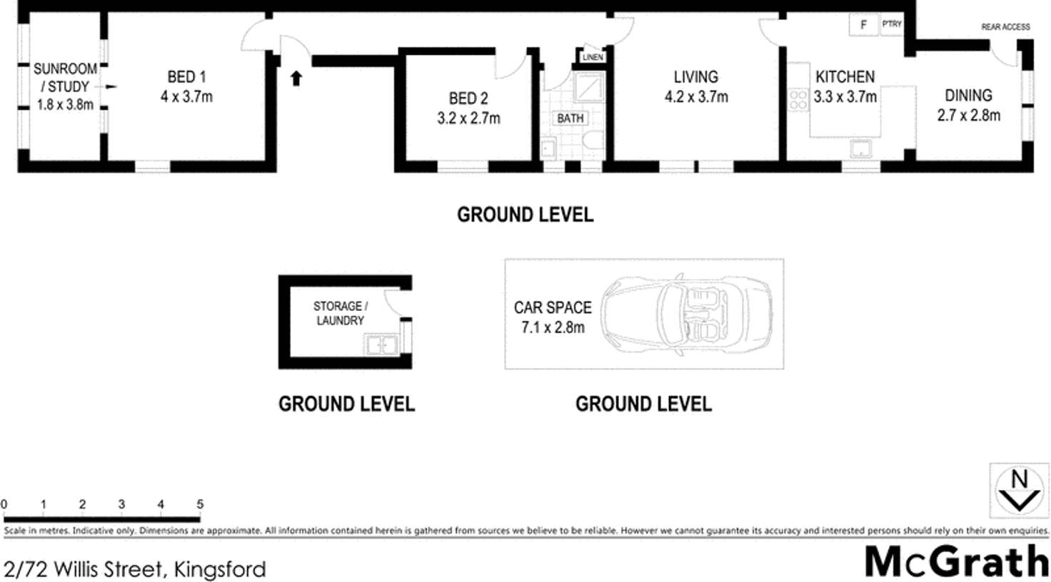 Floorplan of Homely apartment listing, 2/72 Willis Street, Kingsford NSW 2032