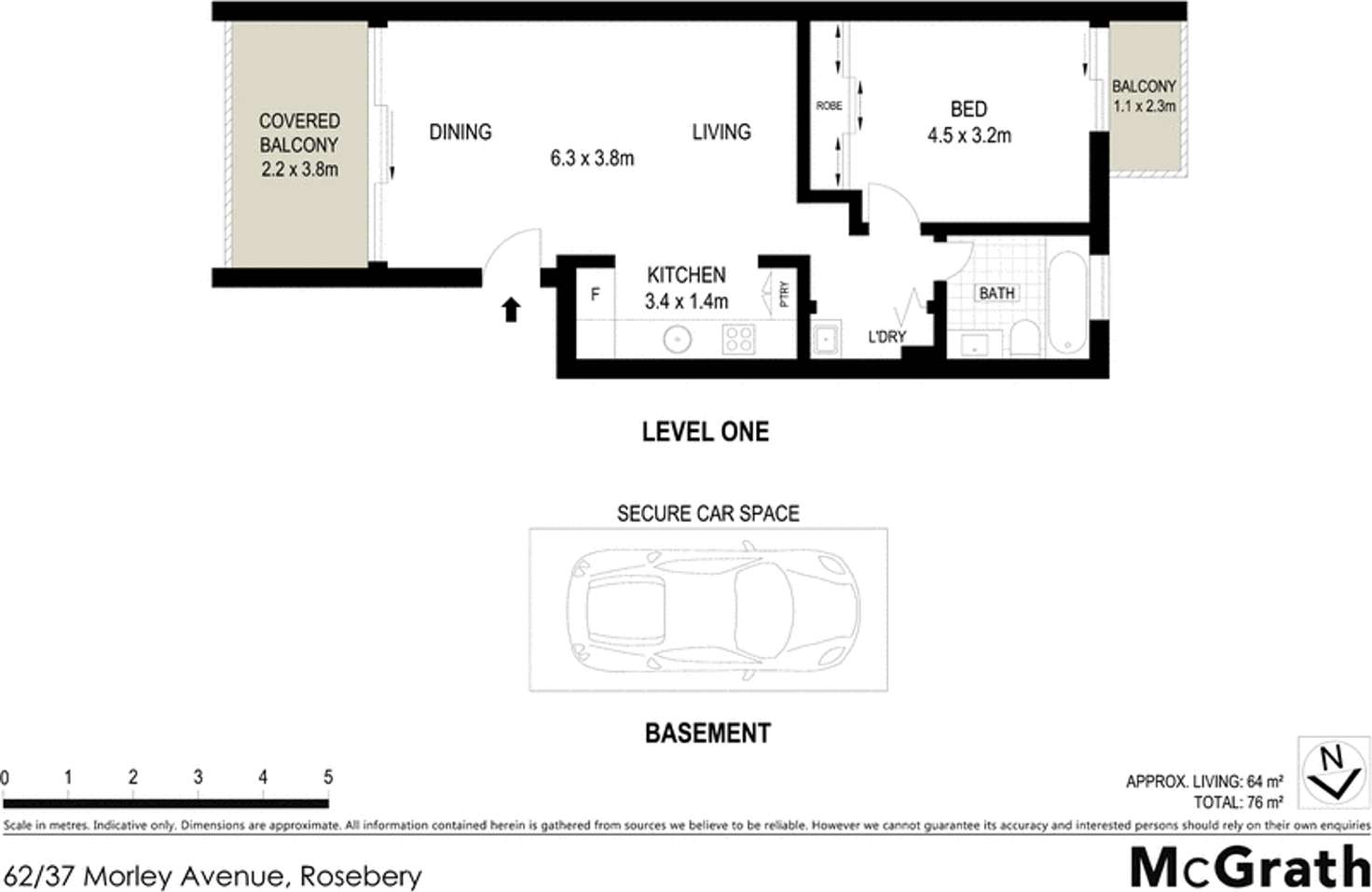 Floorplan of Homely apartment listing, 62/37 Morley Avenue, Rosebery NSW 2018