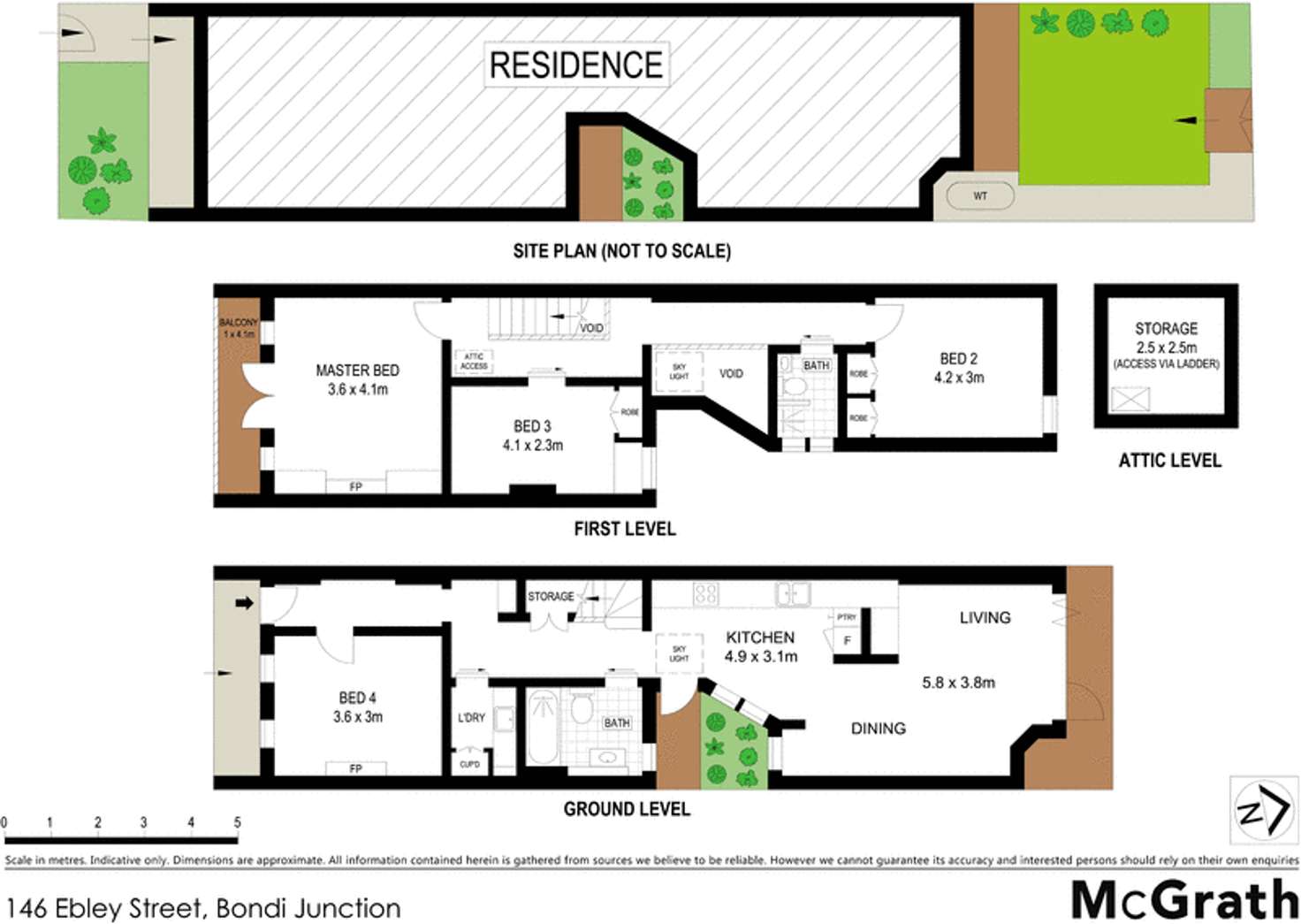 Floorplan of Homely house listing, 146 Ebley Street, Bondi Junction NSW 2022