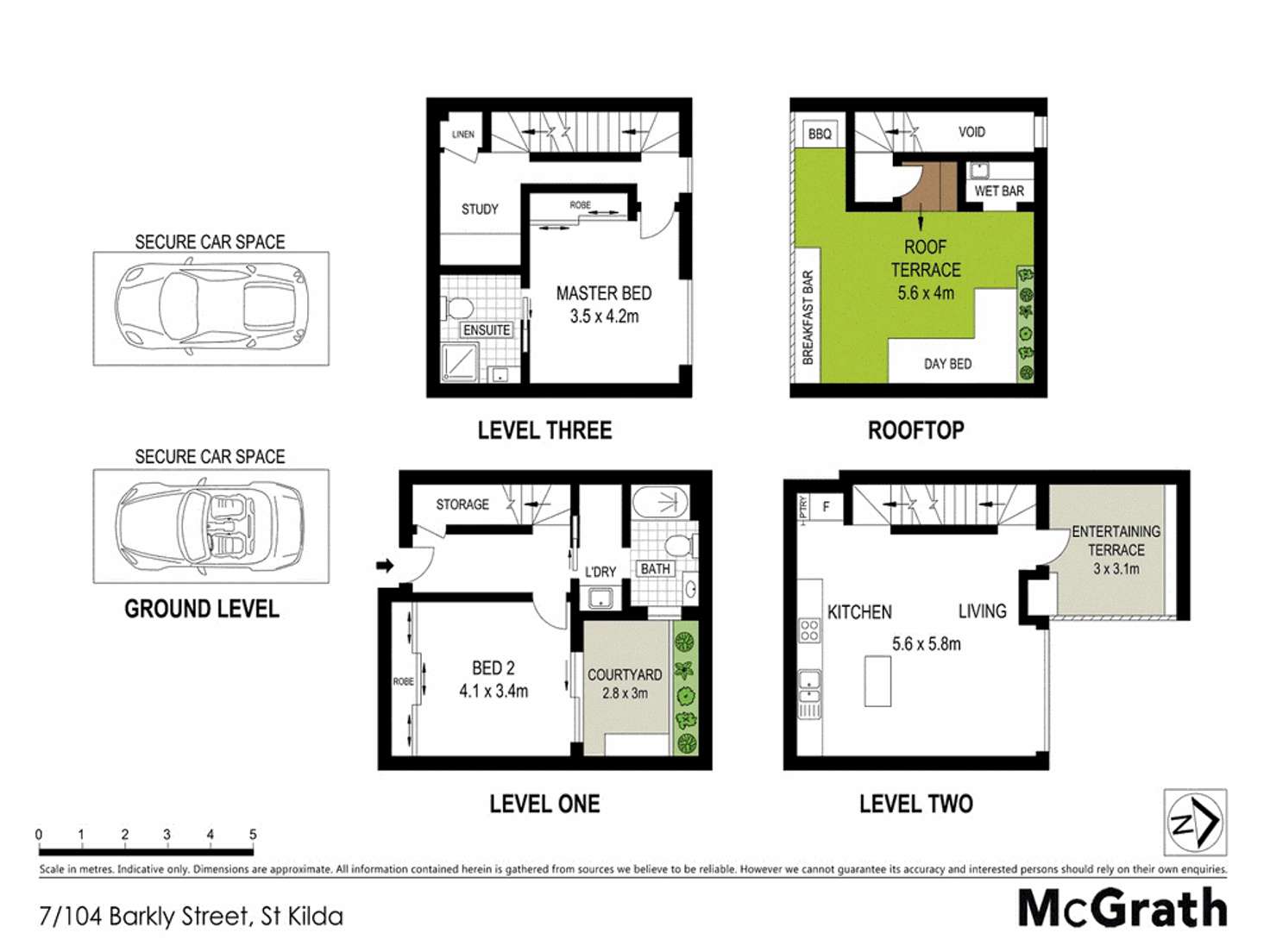 Floorplan of Homely apartment listing, 7/104 Barkly Street, St Kilda VIC 3182