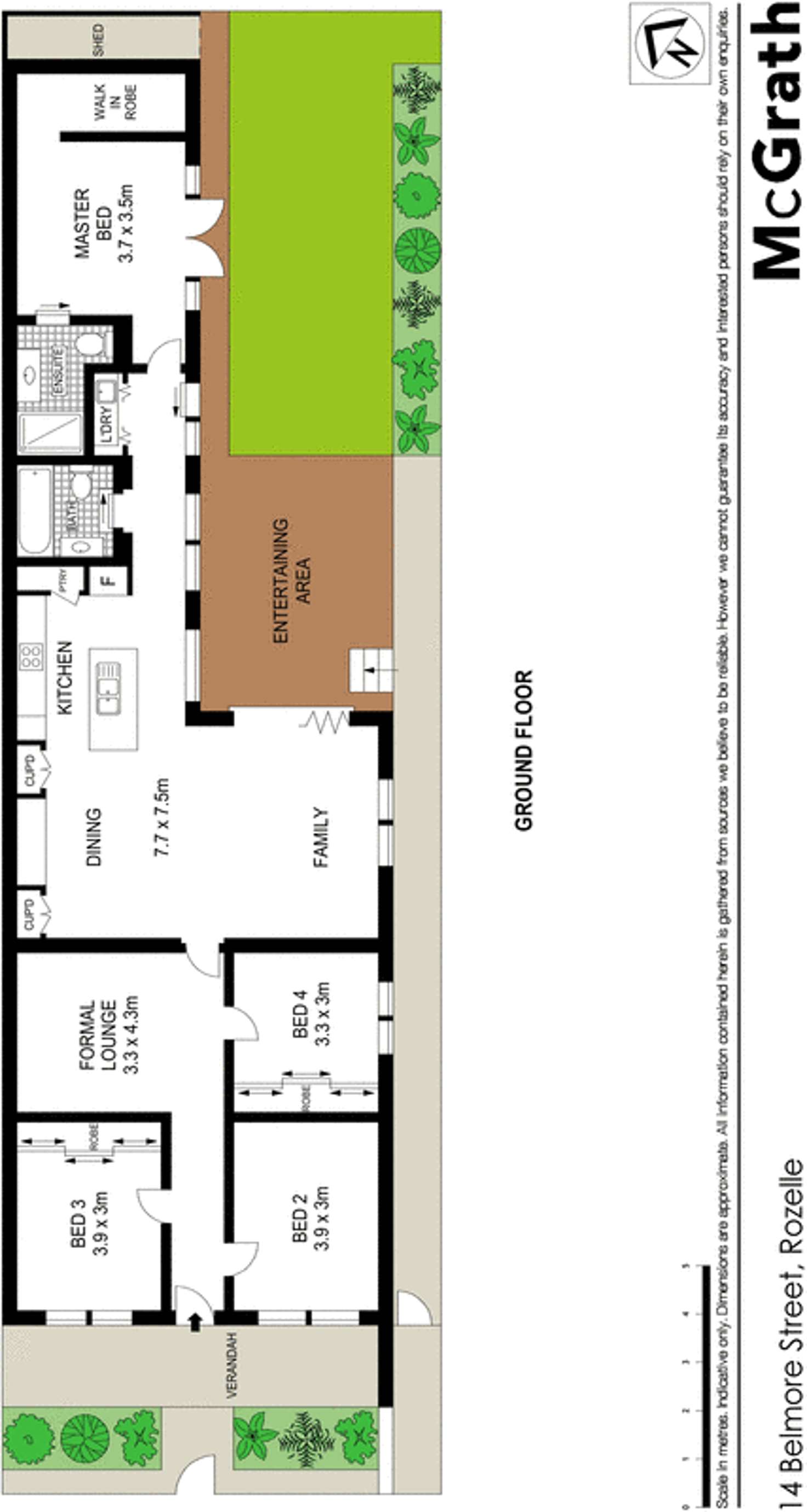 Floorplan of Homely house listing, 14 Belmore Street, Rozelle NSW 2039